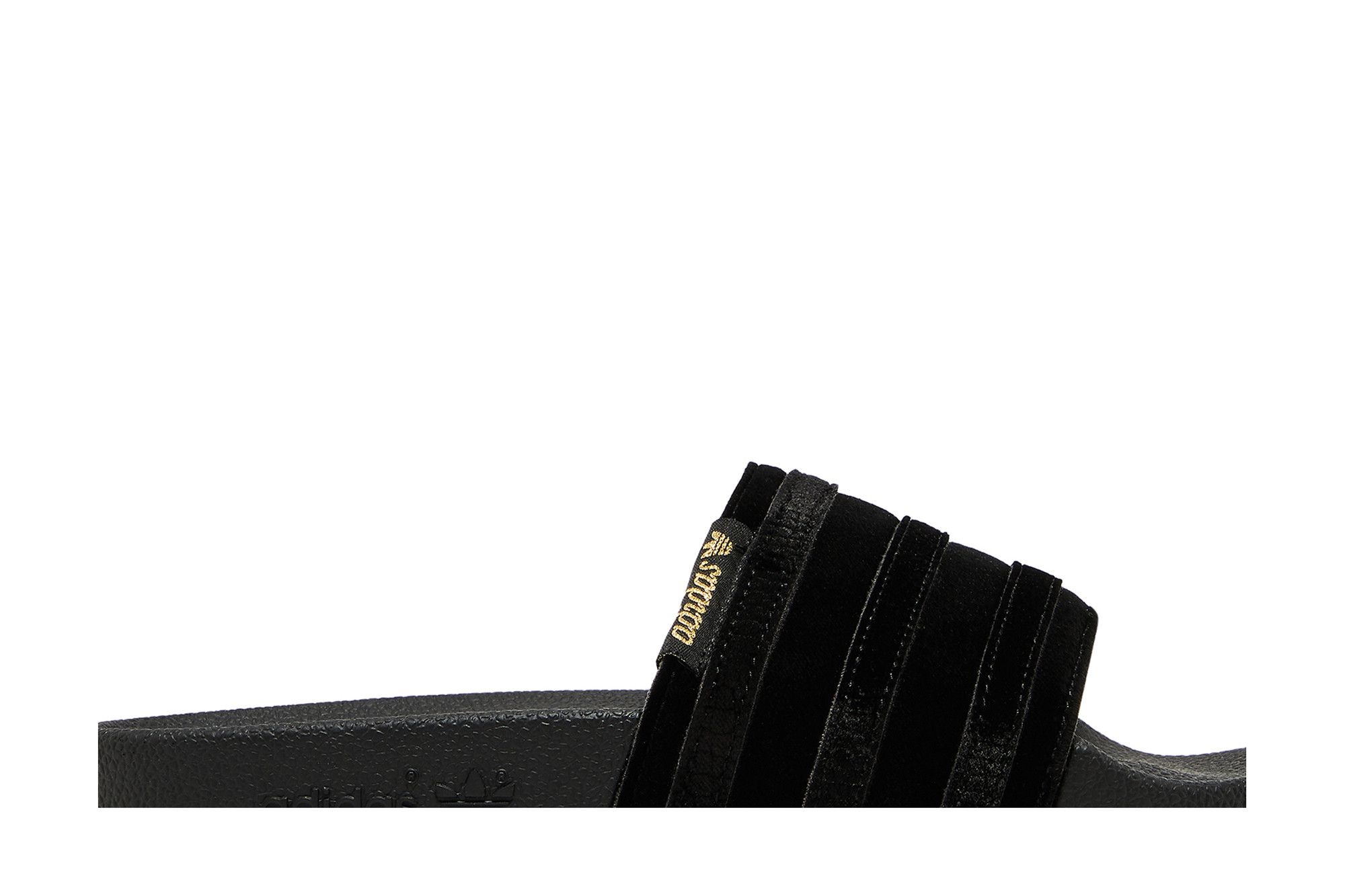 Adidas Wmns Adilette Slide 'Black Gold Metallic'