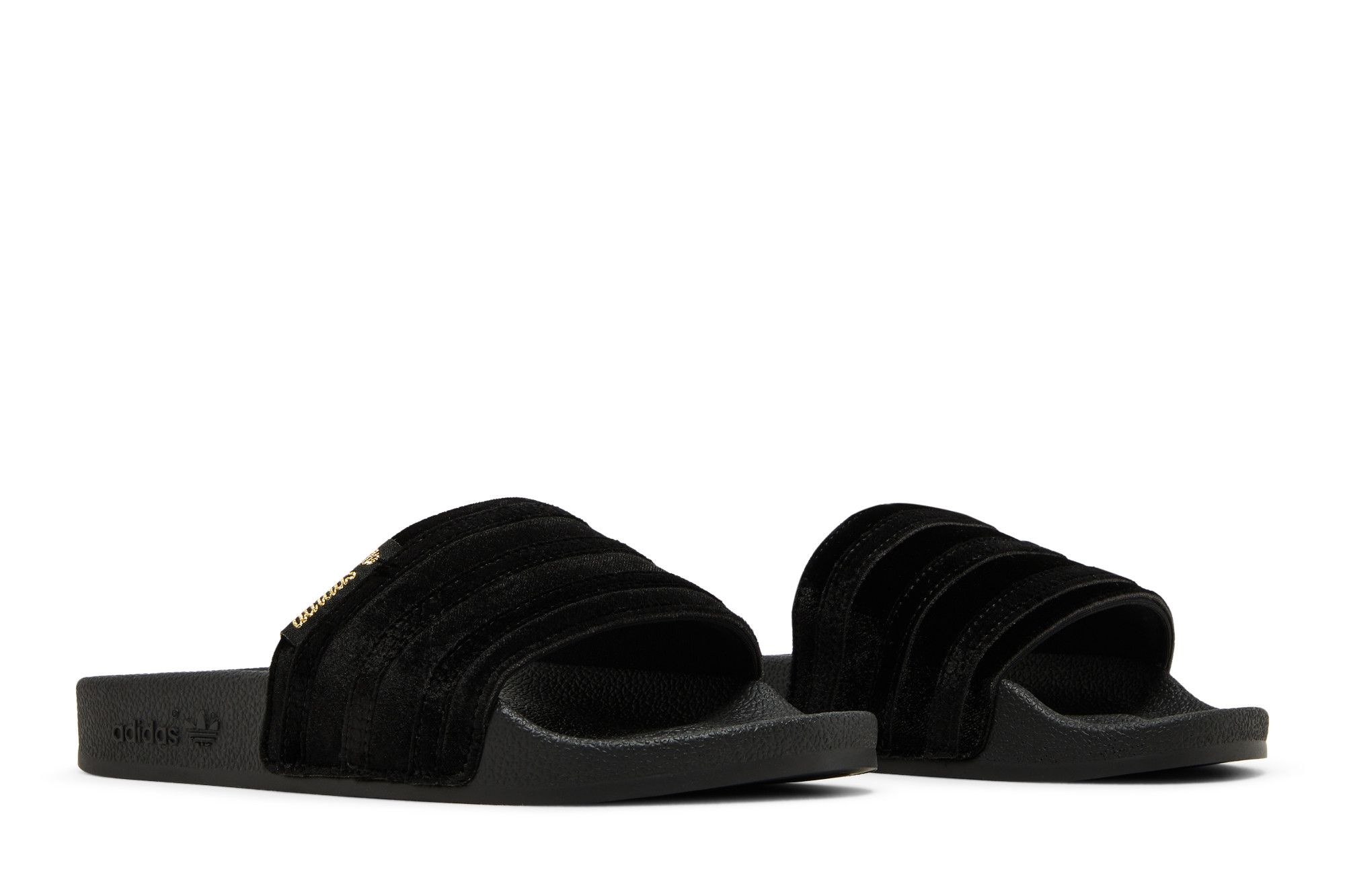 Adidas Wmns Adilette Slide 'Black Gold Metallic'