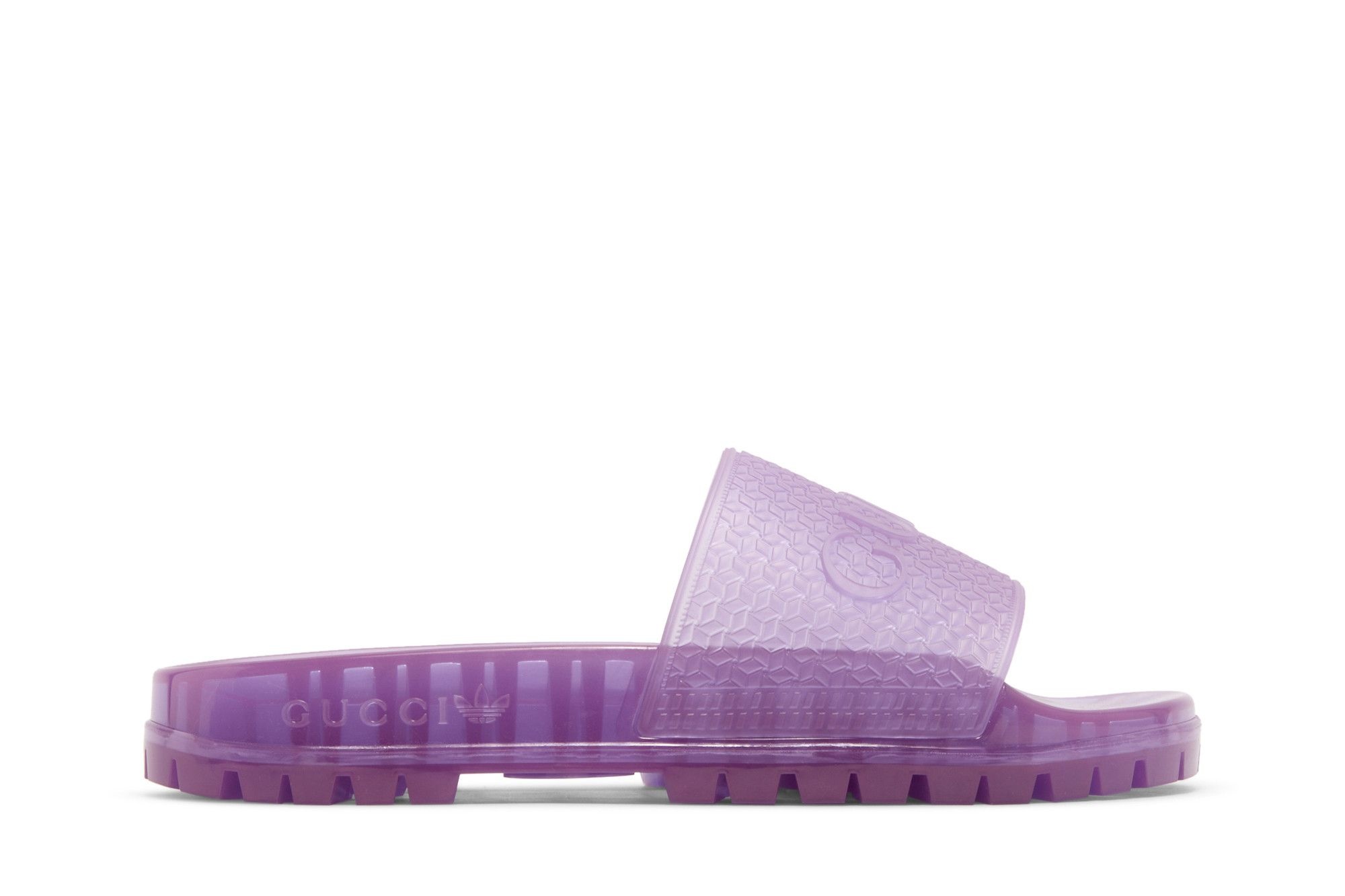 Gucci x adidas Wmns Adilette Slide Sandal 'Transparent Purple'
