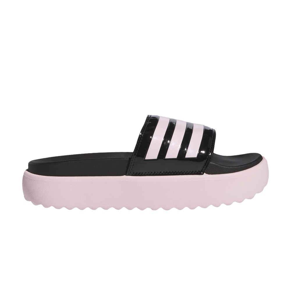 Adidas Wmns Adilette Platform Slide 'Black Clear Pink'