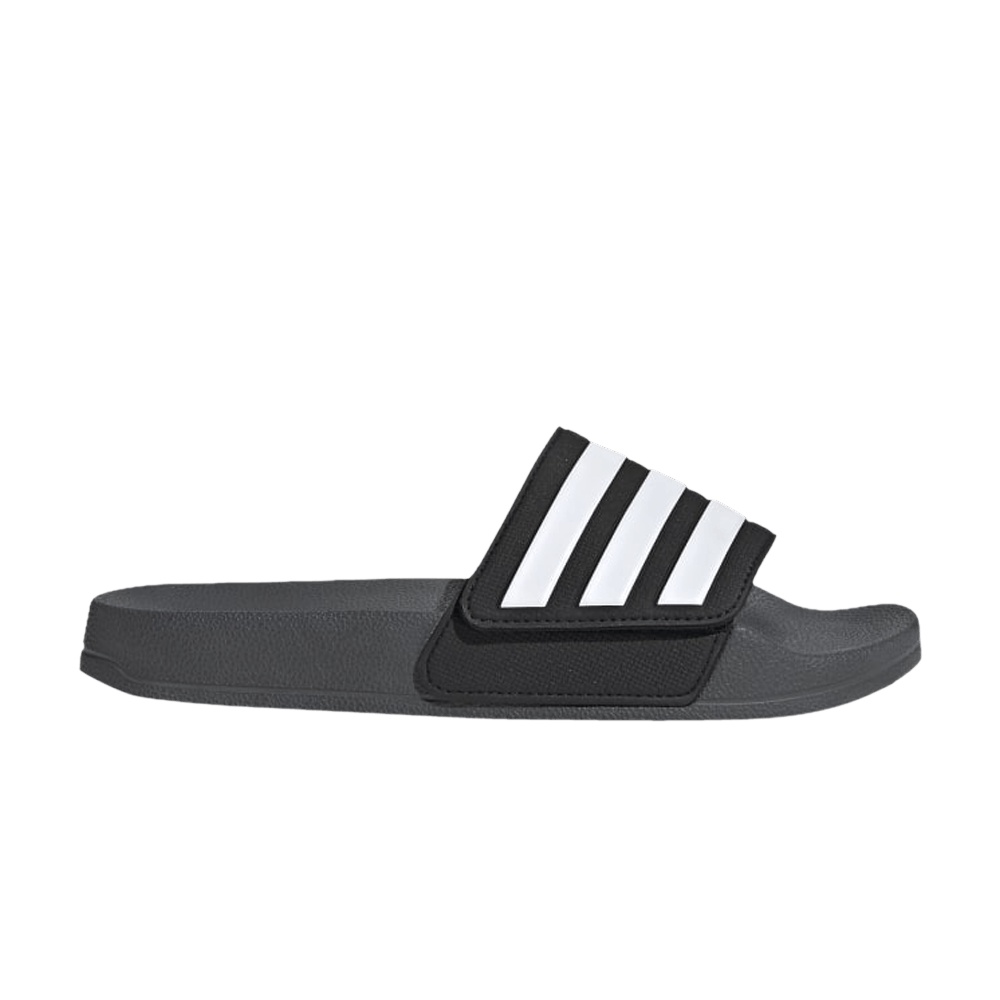 Adidas Adilette Shower Slides J 'Grey Core Black'