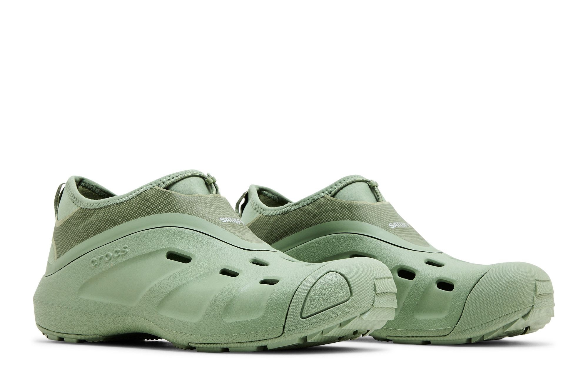 Satisfy x Crocs Quick Trail Low 'Moss'