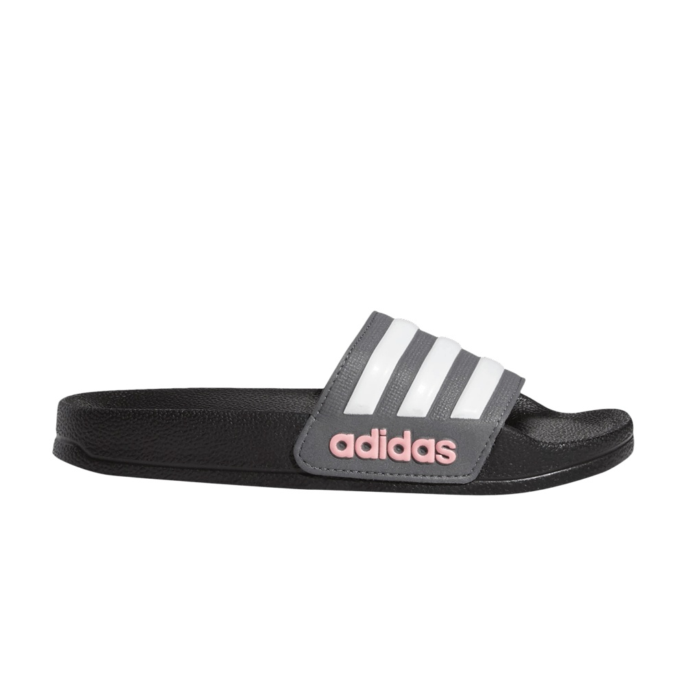 Adidas Adilette Shower Slide J 'Black Grey'
