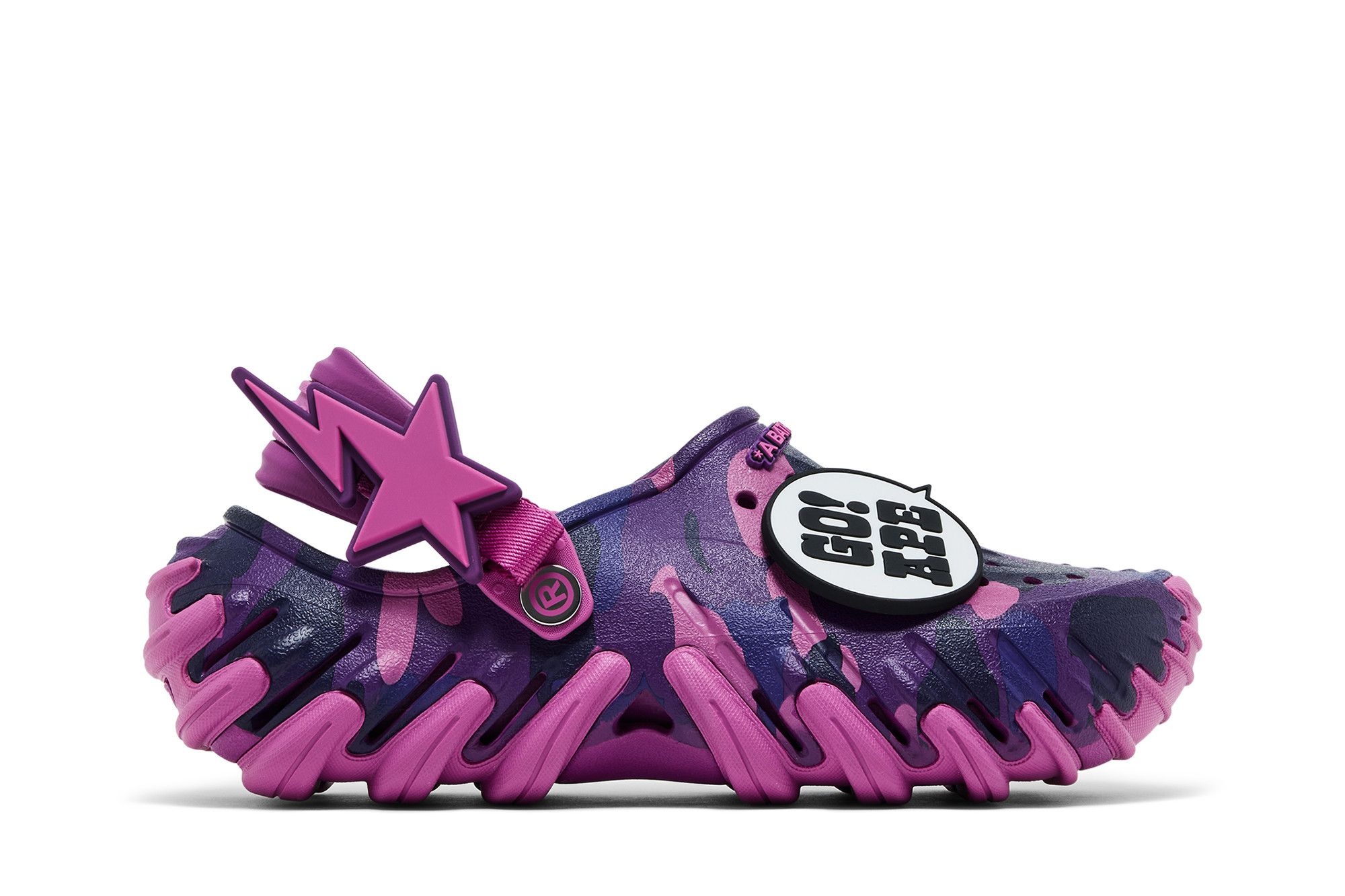 BAPE x Crocs Echo RO Clog 'Purple Camo'