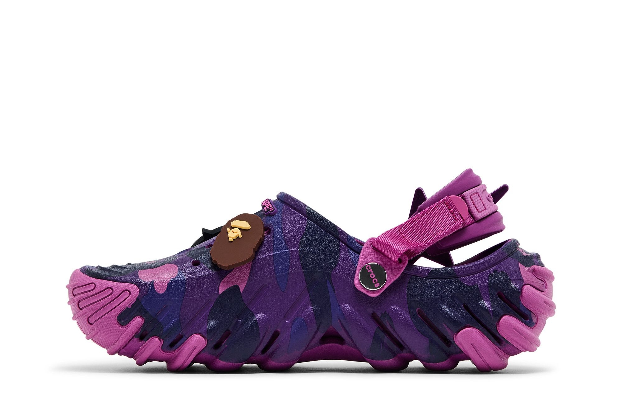 BAPE x Crocs Echo RO Clog 'Purple Camo'