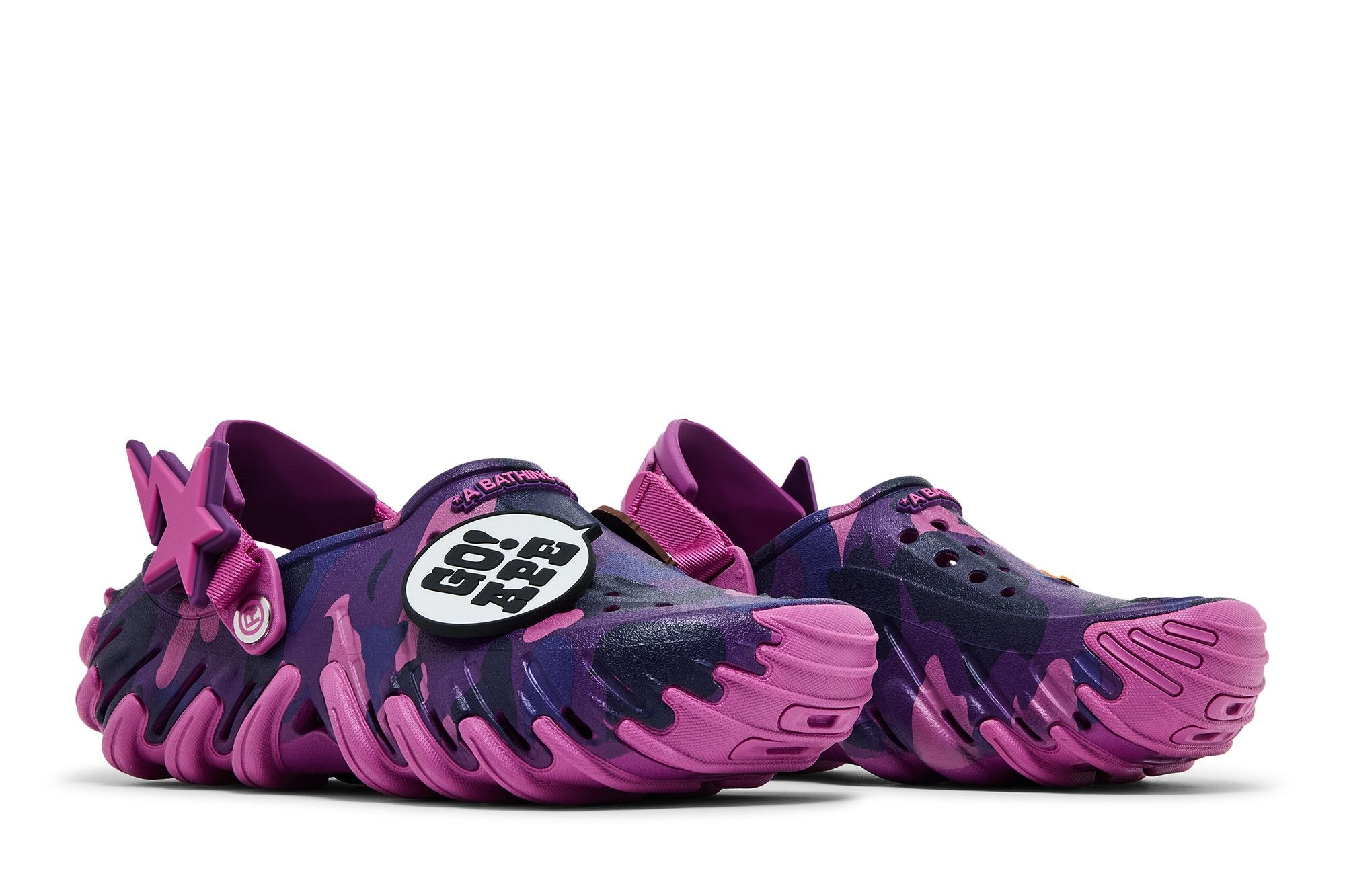 BAPE x Crocs Echo RO Clog 'Purple Camo'
