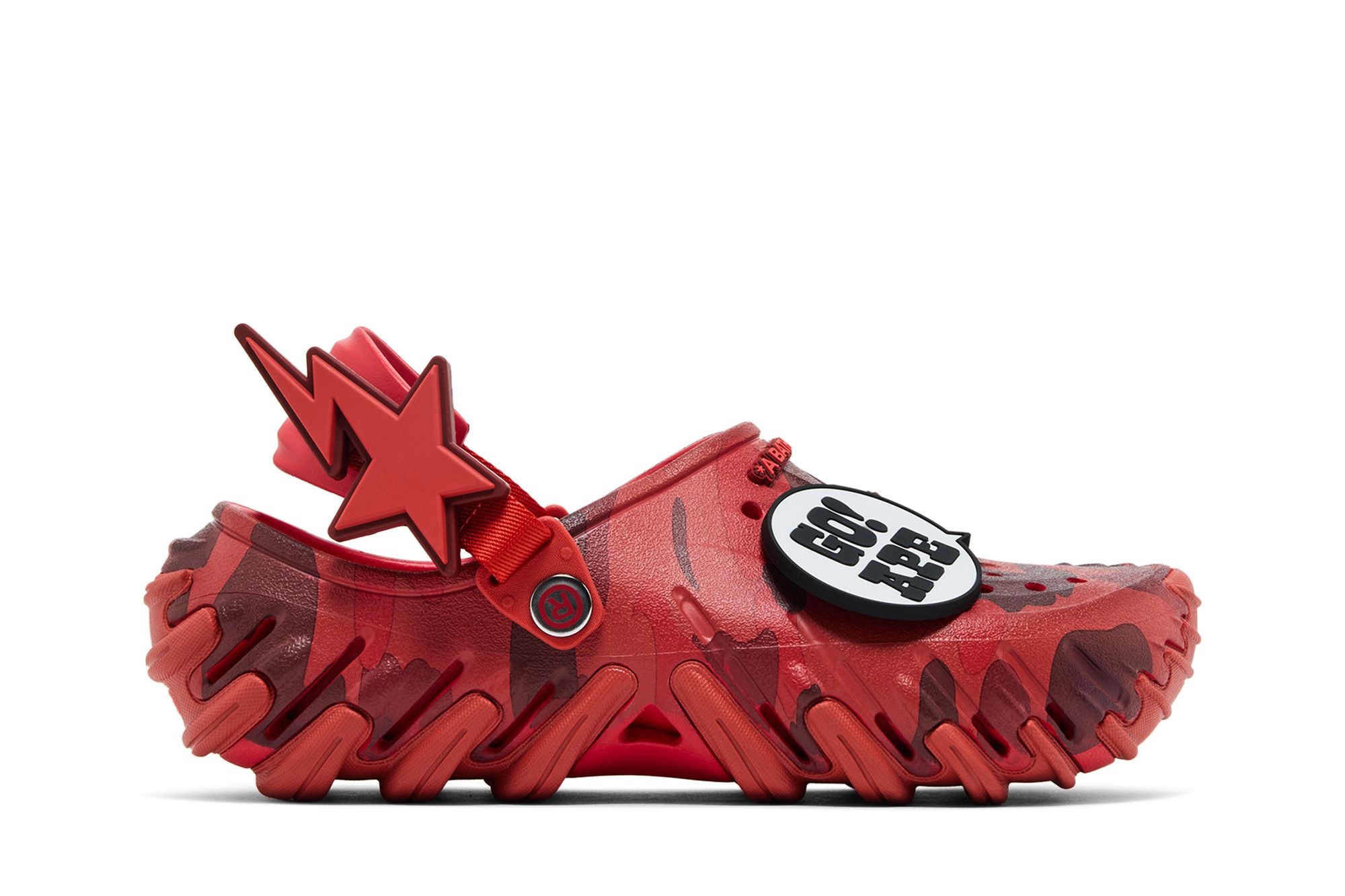 BAPE x Crocs Echo RO Clog 'Red Camo'