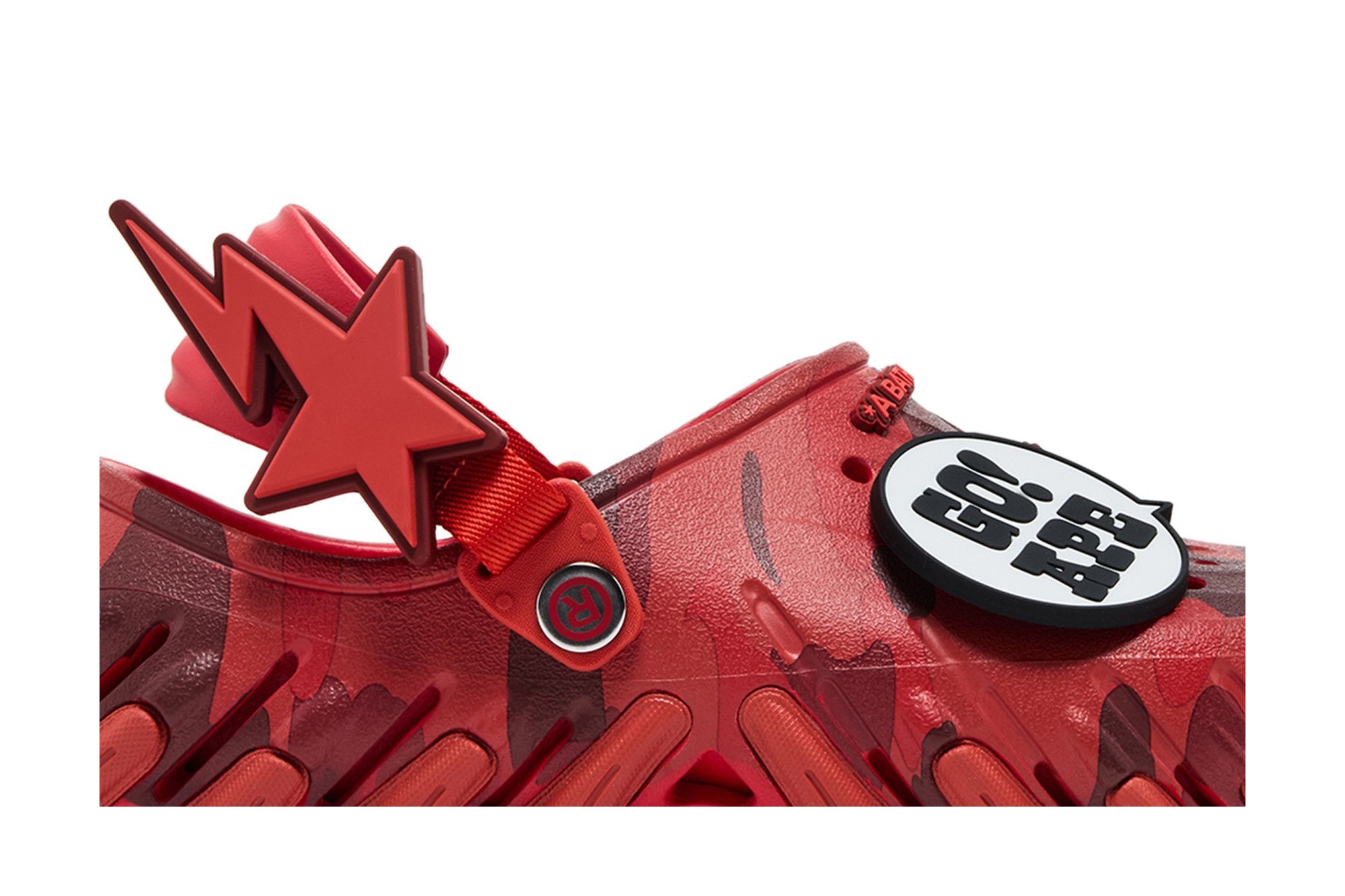 BAPE x Crocs Echo RO Clog 'Red Camo'