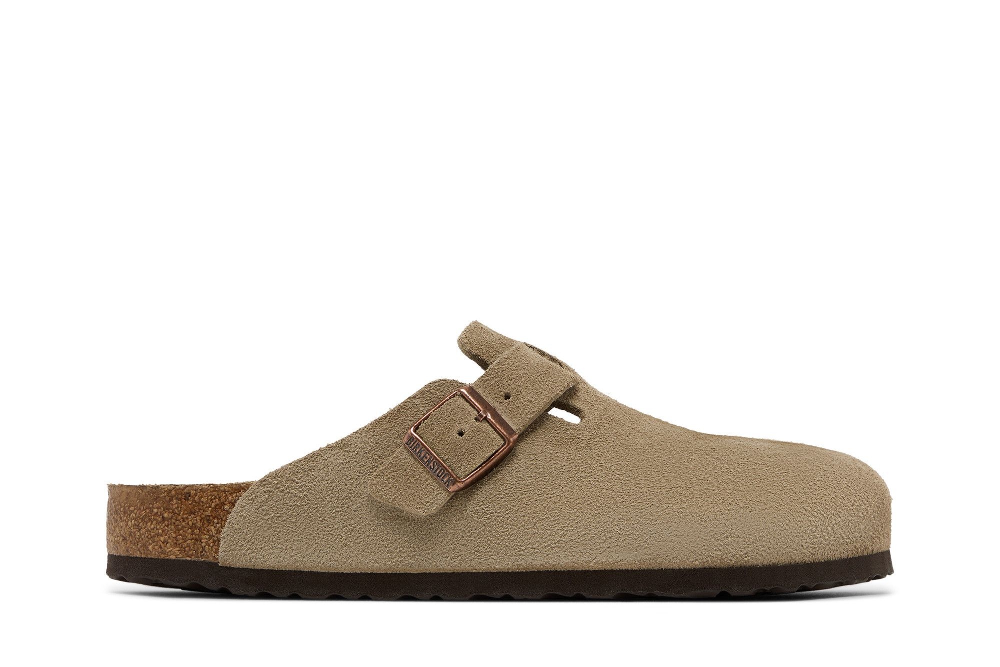 Birkenstock Boston Soft Footbed Suede Narrow 'Taupe'