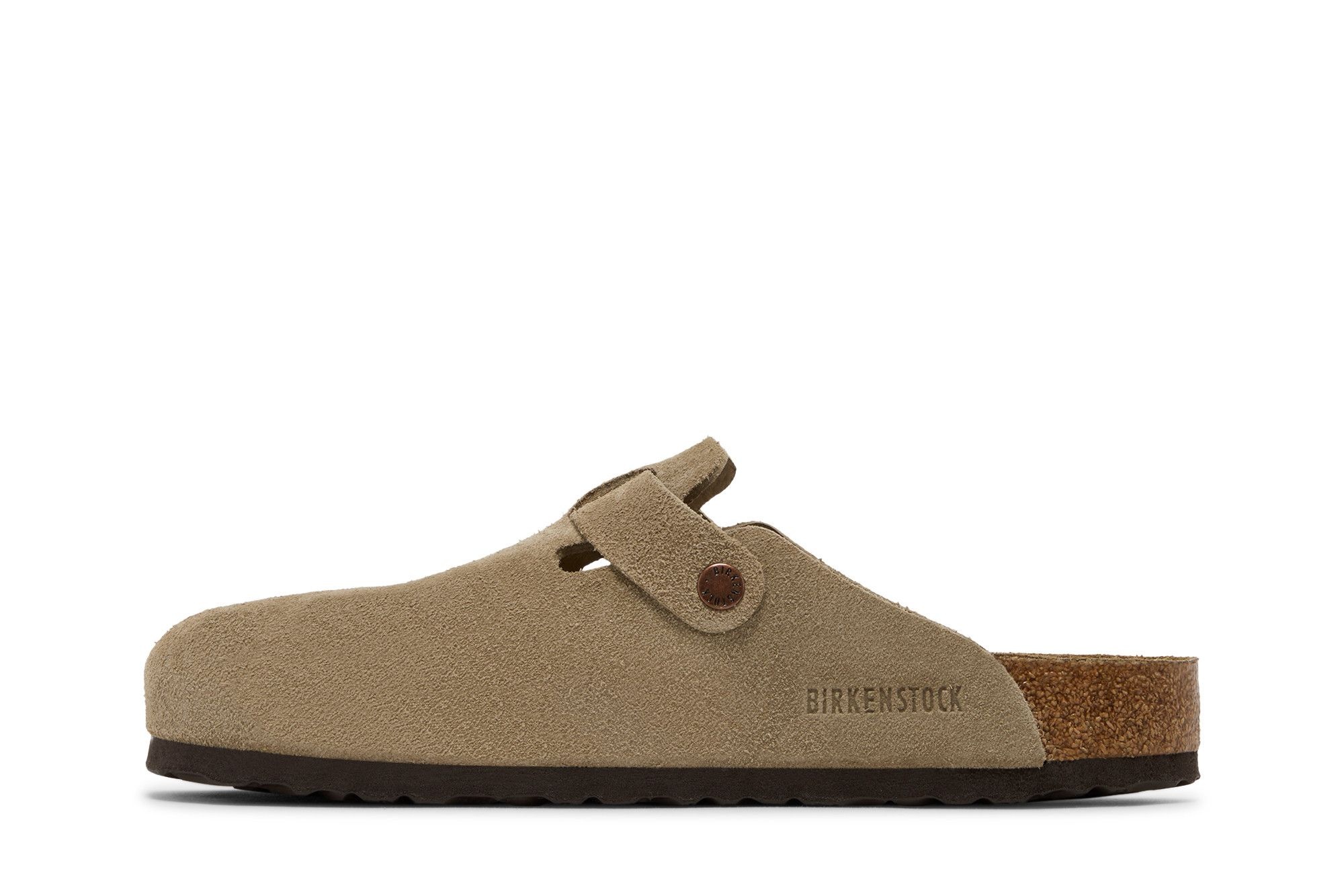 Birkenstock Boston Soft Footbed Suede Narrow 'Taupe'