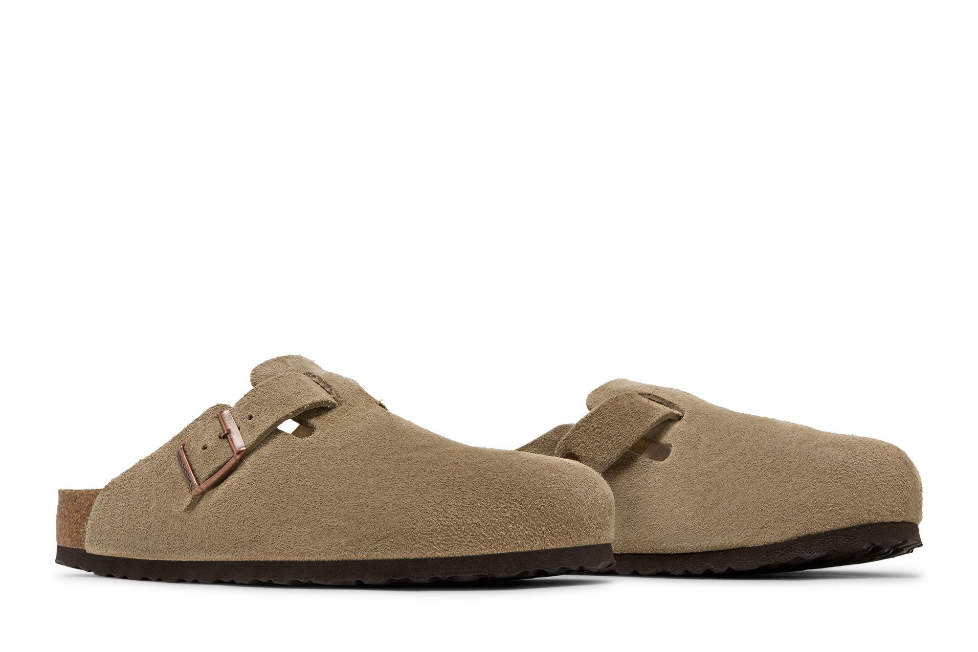Birkenstock Boston Soft Footbed Suede Narrow 'Taupe'
