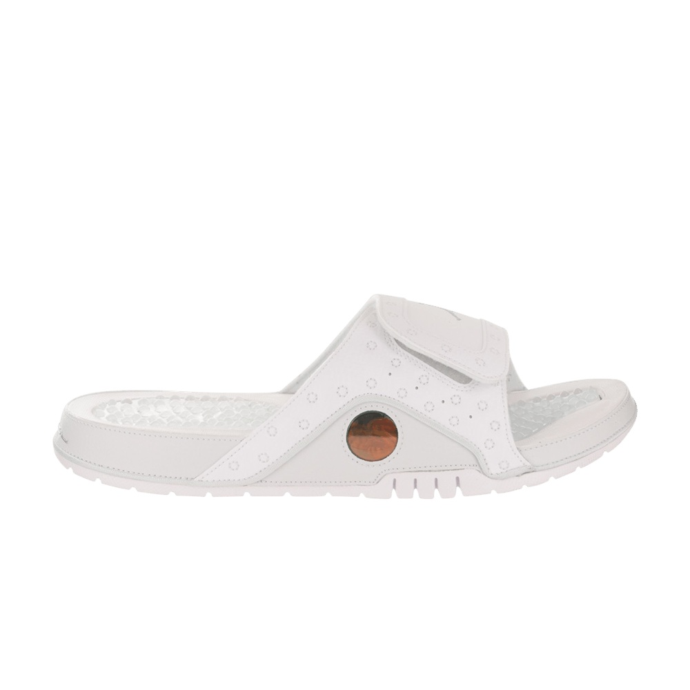 Air Jordan Hydro 13 Slide 'White Metallic Silver'