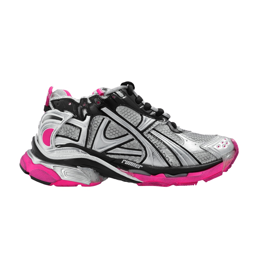 Balenciaga Wmns Runner Sneaker 'Worn-Out - Silver Pink'