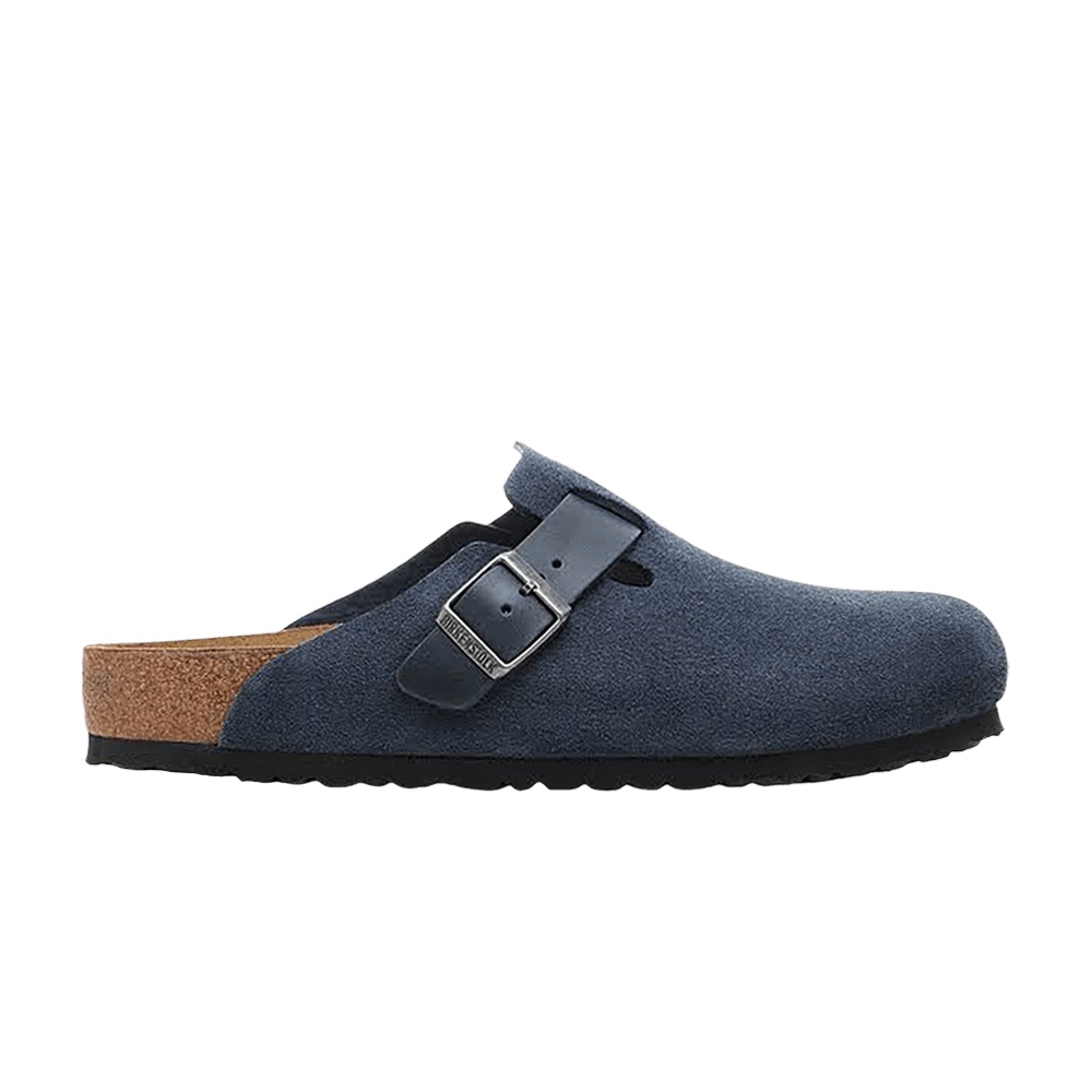 Birkenstock Boston Mixed Leather 'New Navy'
