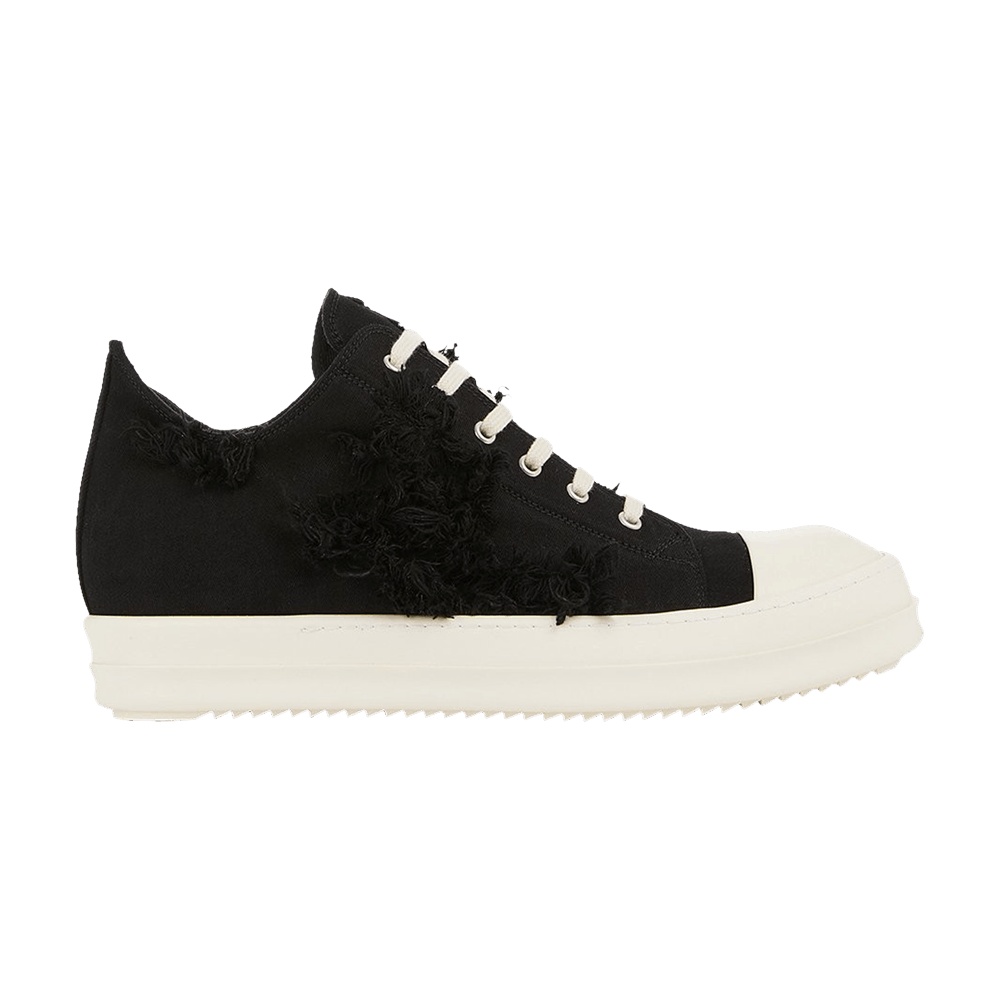 Rick Owens DRKSHDW Fogachine Slashed Stretch Denim Low 'Black Milk'