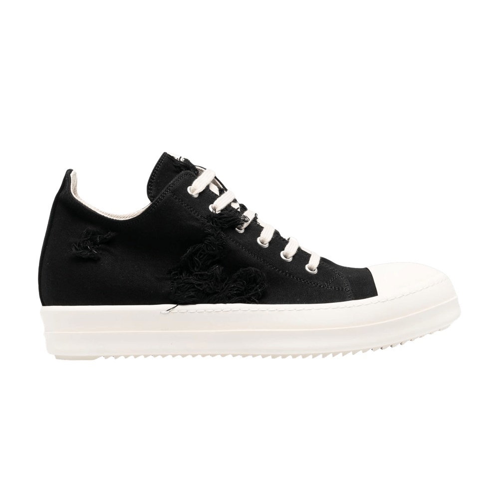 Rick Owens Wmns DRKSHDW Strobe Cotton Denim Slashed Low 'Black Milk'