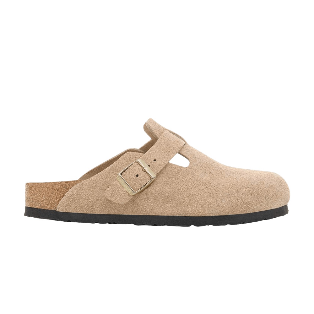 Birkenstock Boston Soft Footbed Suede Narrow 'Sandcastle'