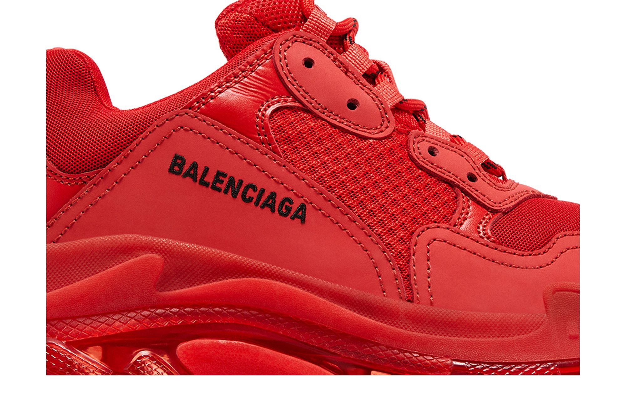 Balenciaga Triple S Sneaker 'Clear Sole - Red' 2019