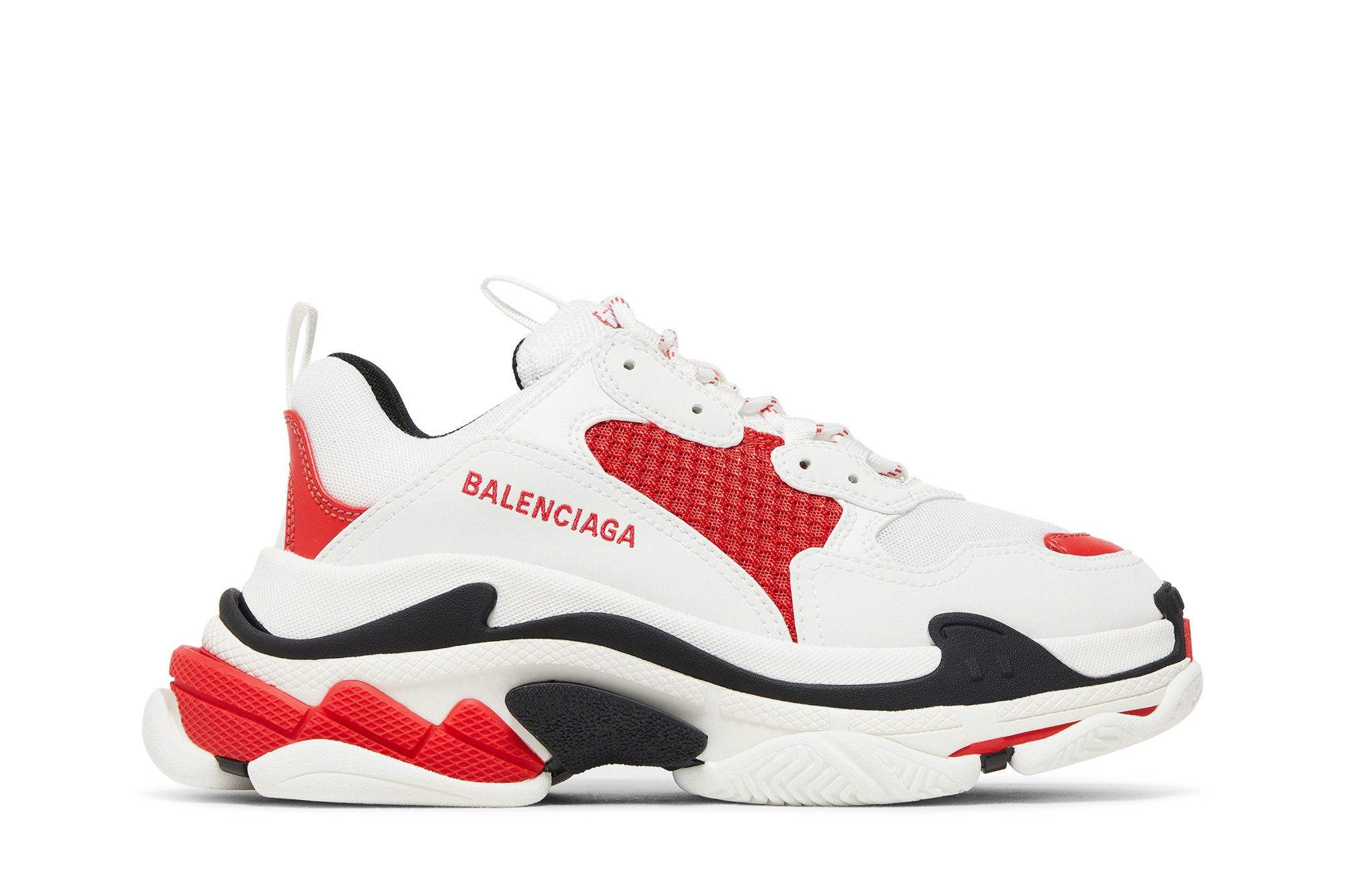 Balenciaga Wmns Triple S Sneaker 'White Red Black'