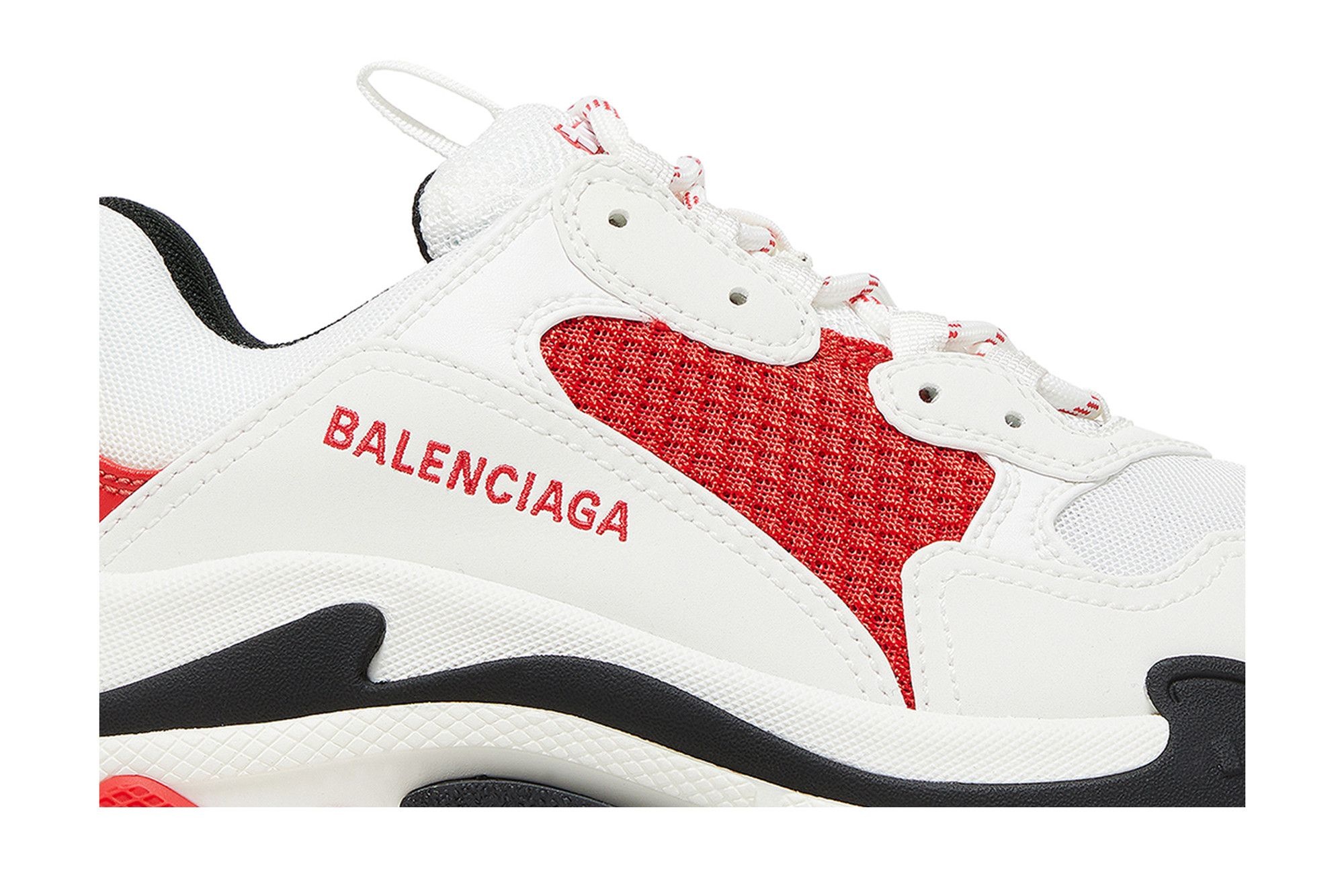 Balenciaga Wmns Triple S Sneaker 'White Red Black'