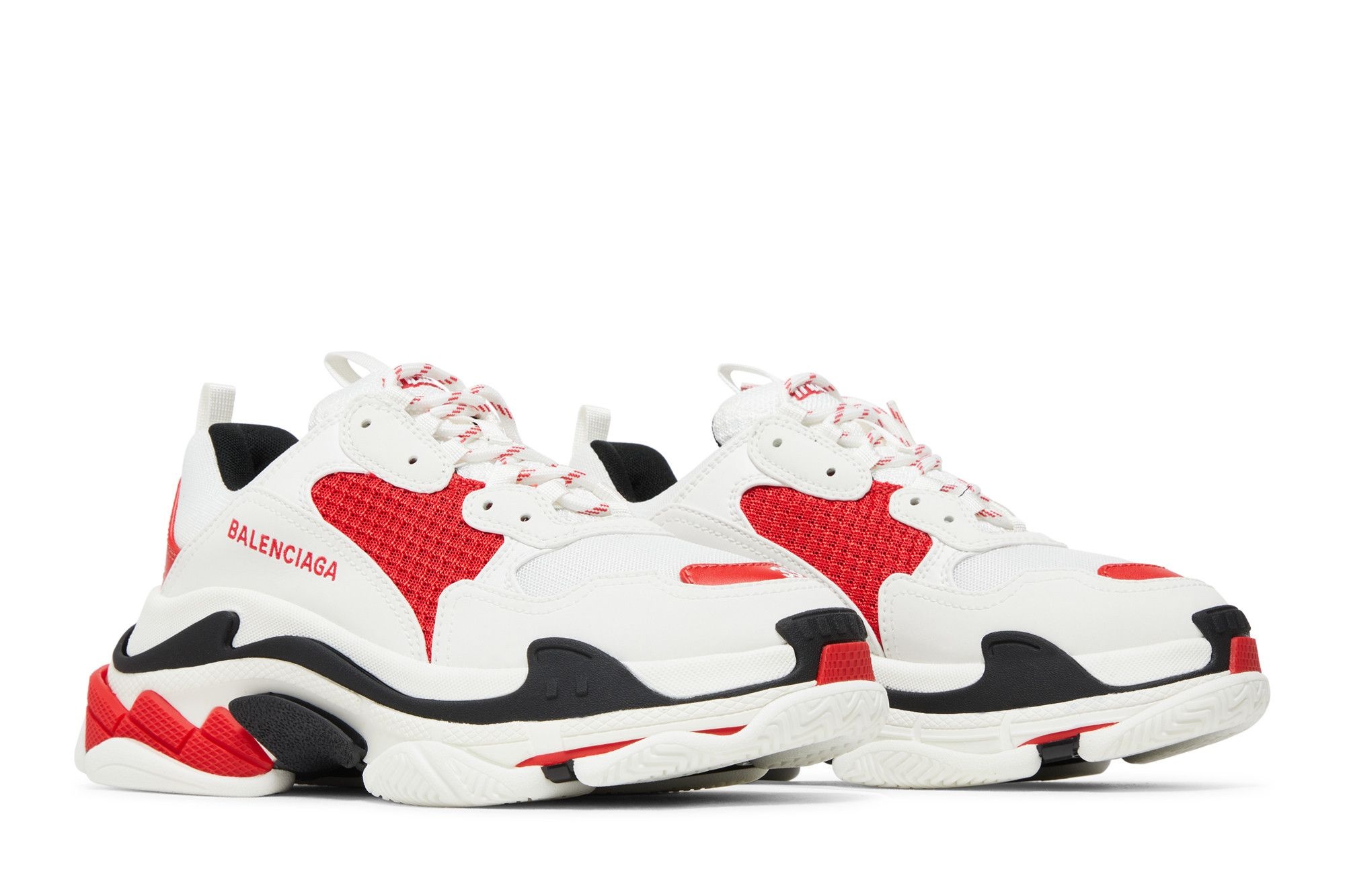 Balenciaga Wmns Triple S Sneaker 'White Red Black'