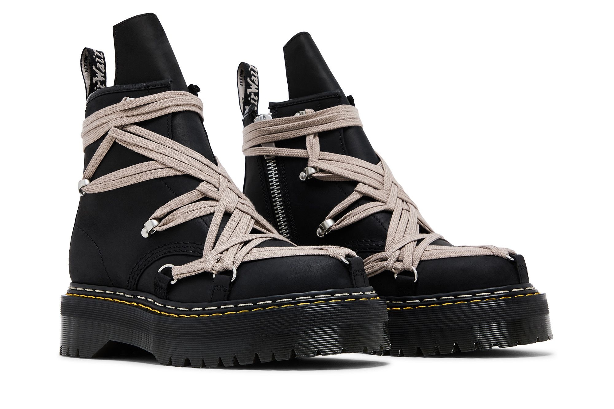 Dr. Martens x Rick Owens DRKSHDW 1460 Quad Sole Megalace Boot 'Black'
