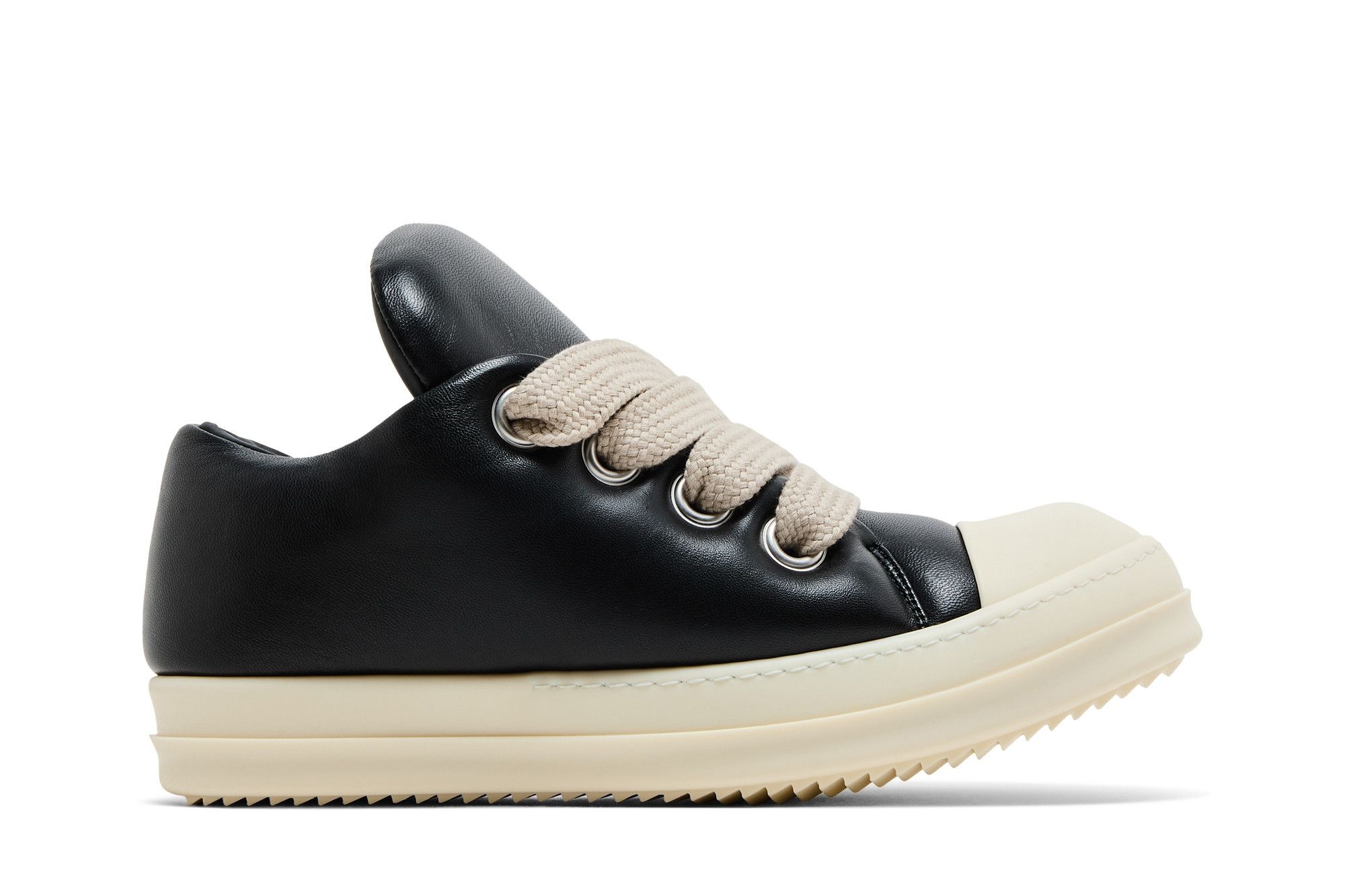 Rick Owens Hollywood Jumbo Laced Low 'Black Milk'