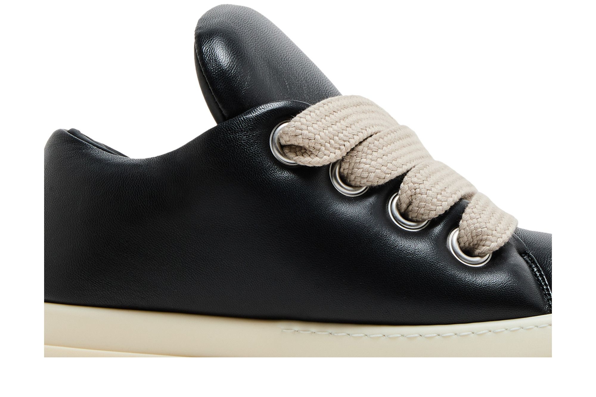 Rick Owens Hollywood Jumbo Laced Low 'Black Milk'