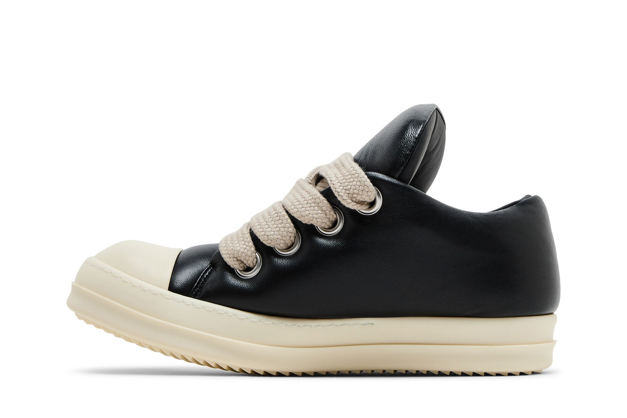 Rick Owens Hollywood Jumbo Laced Low 'Black Milk'