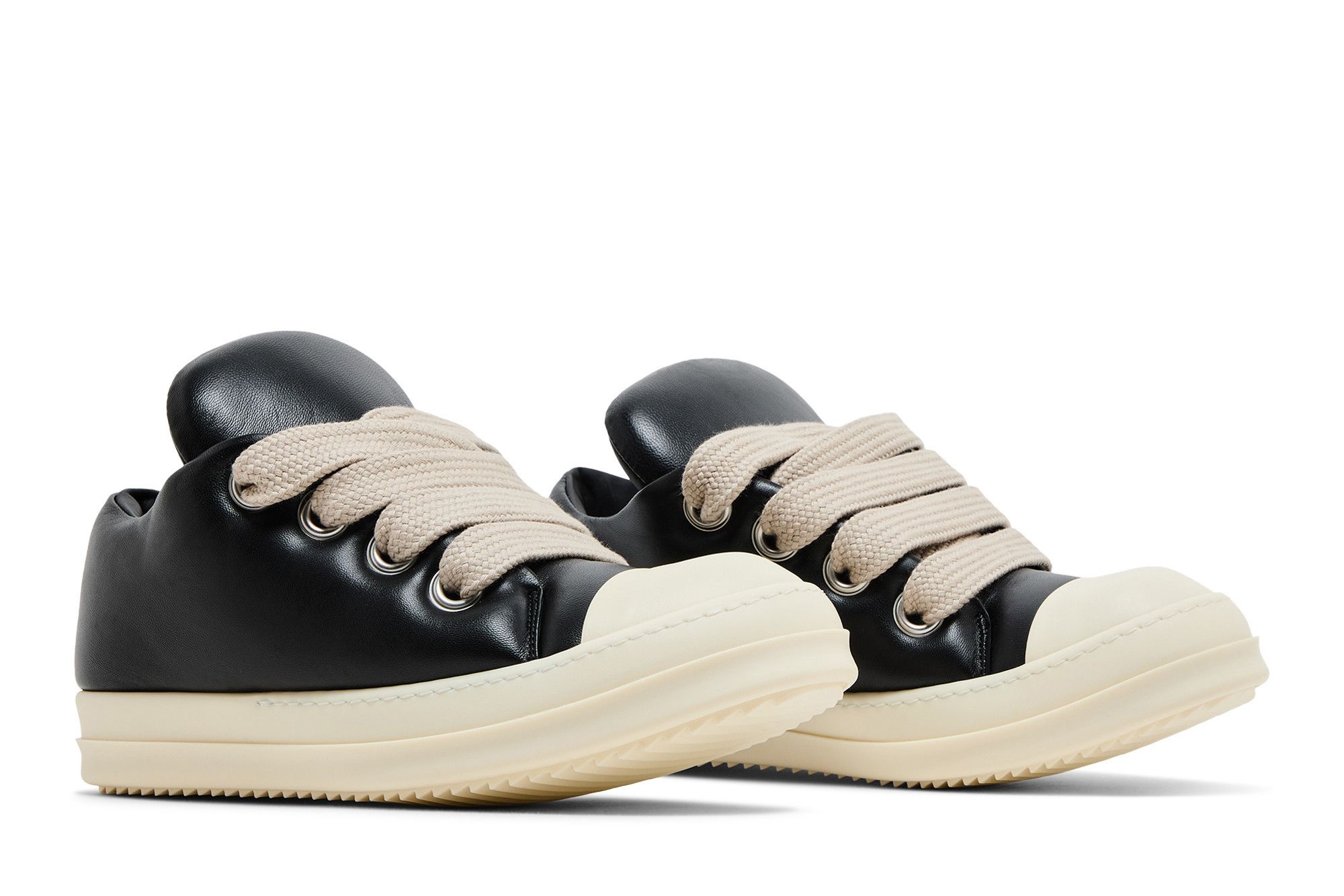 Rick Owens Hollywood Jumbo Laced Low 'Black Milk'