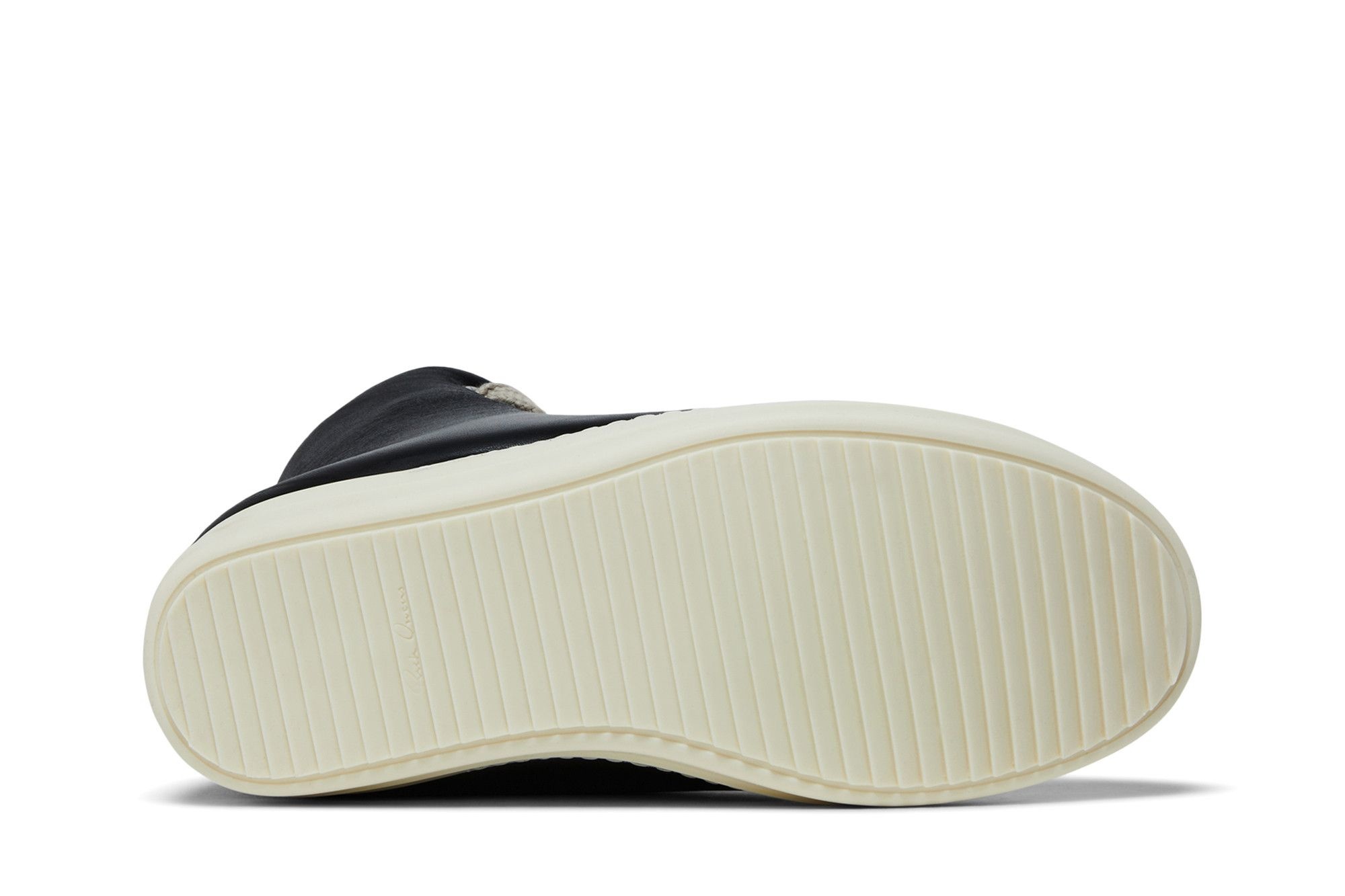 Rick Owens Luxor Jumbo Lace Padded Sneaker 'Black Milk'