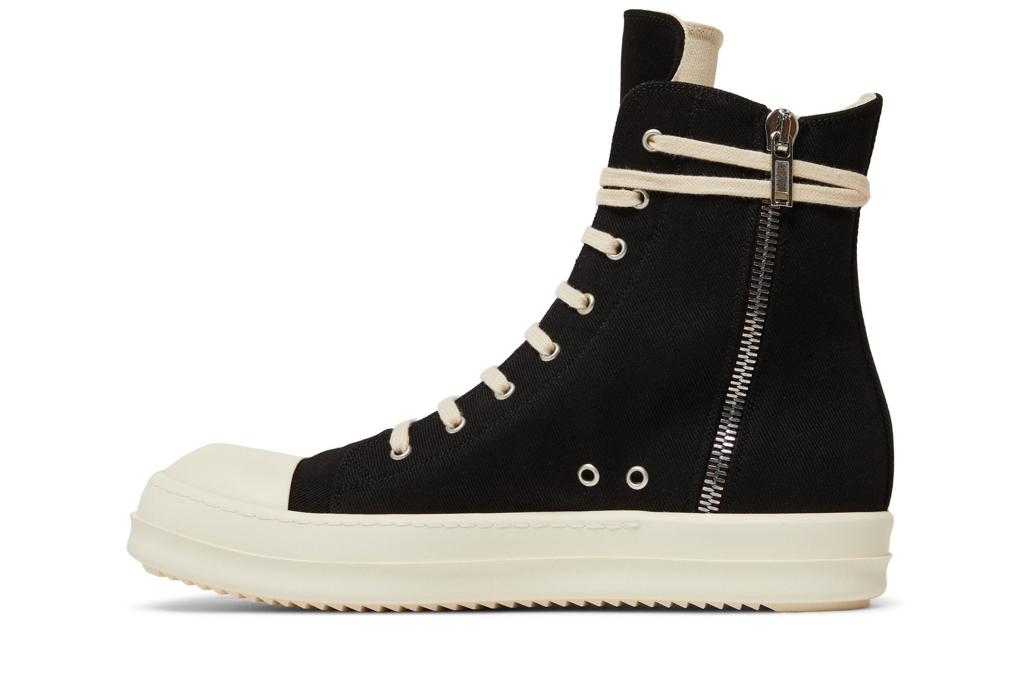 Rick Owens DRKSHDW Strobe Cotton Denim High 'Black Milk'