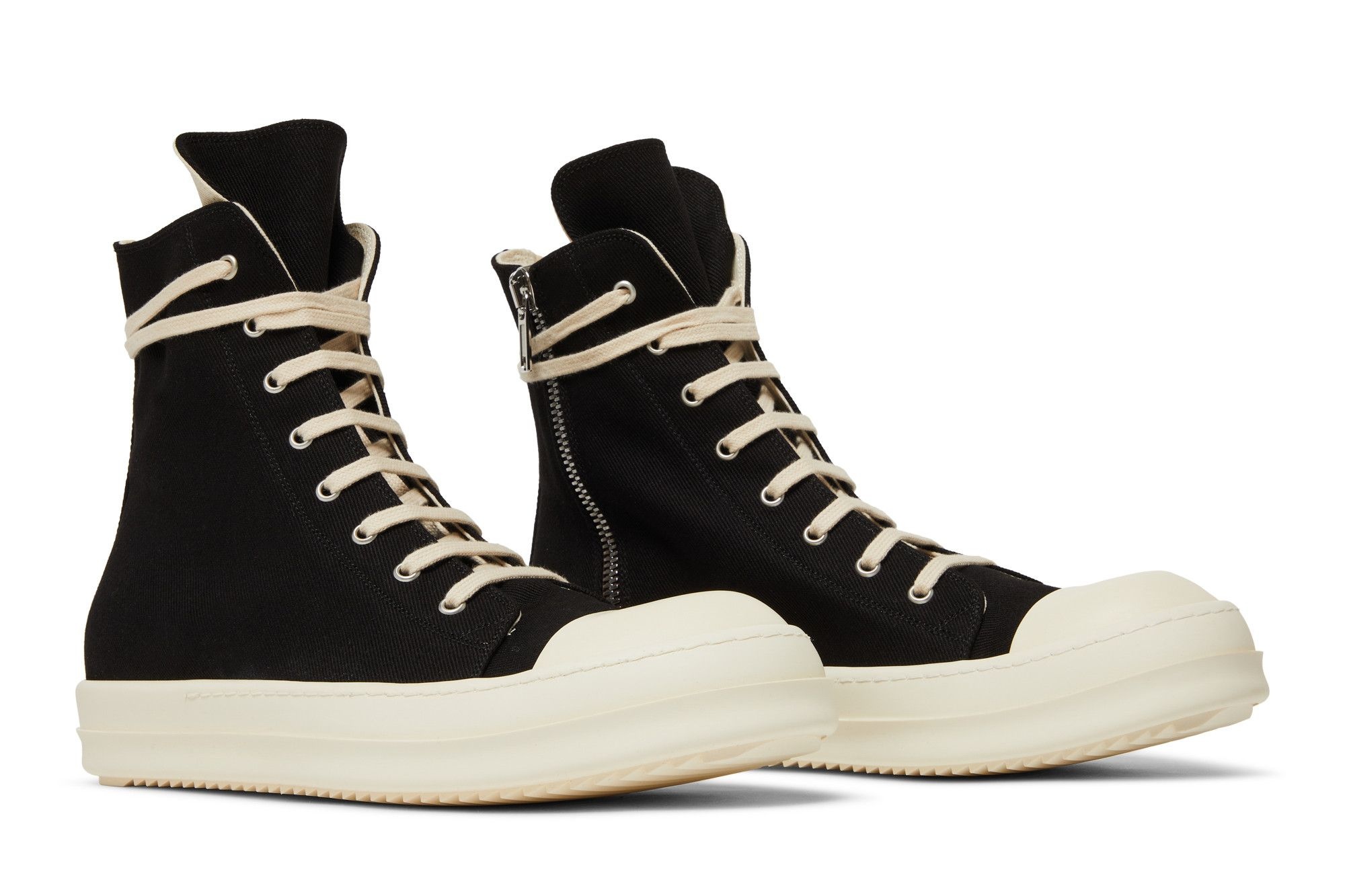 Rick Owens DRKSHDW Strobe Cotton Denim High 'Black Milk'