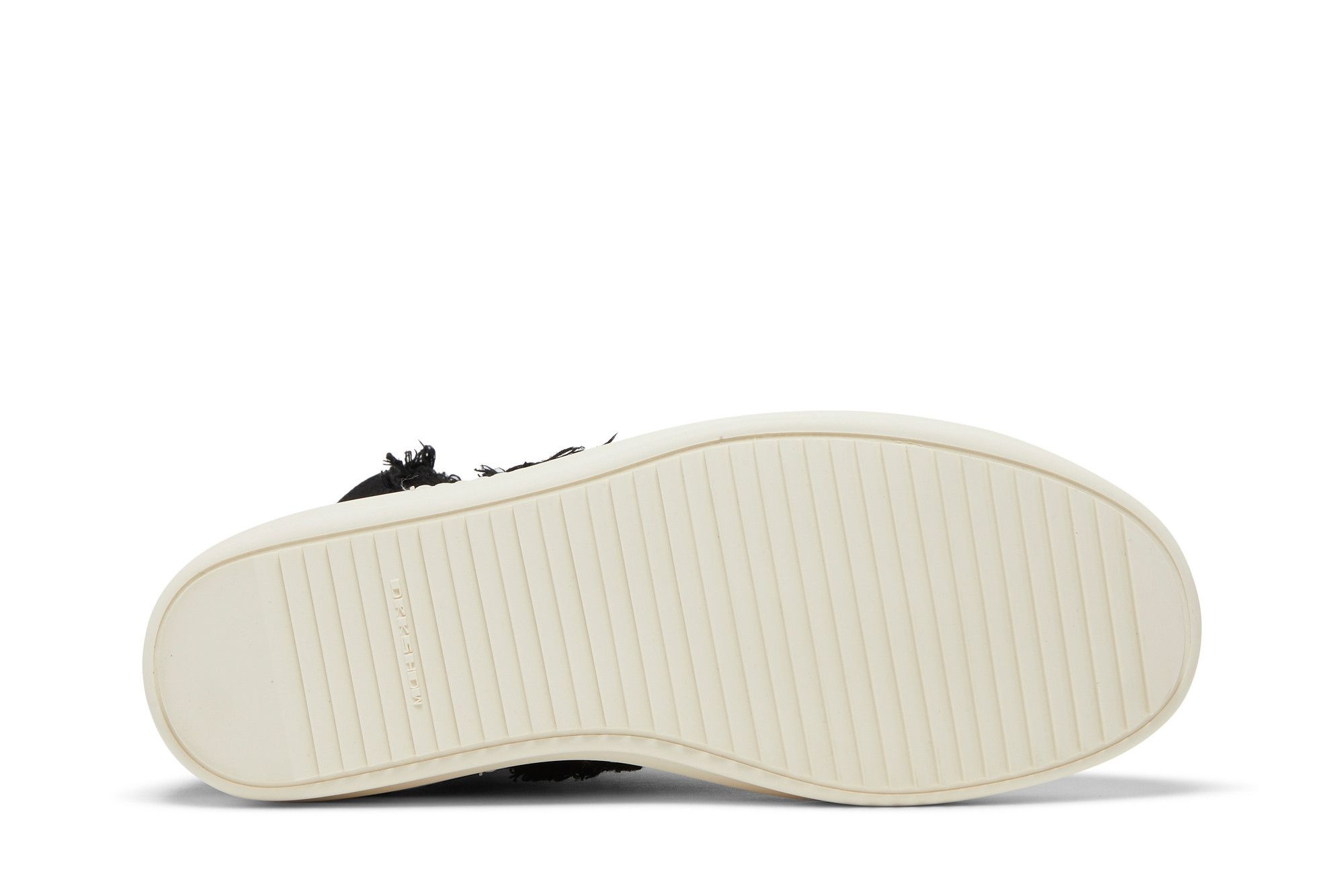 Rick Owens DRKSHDW Strobe Cotton Denim Slashed High 'Black Milk'