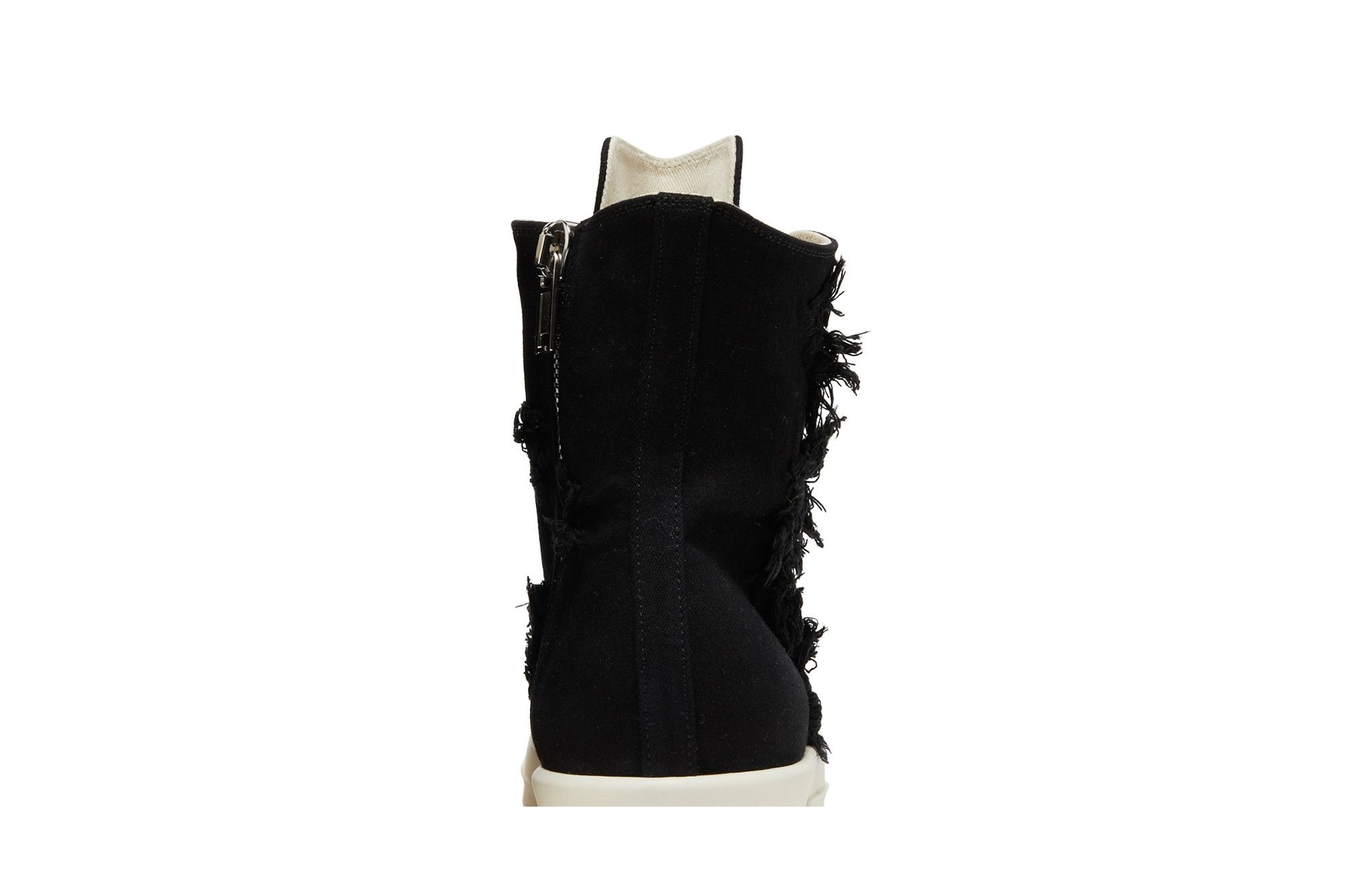 Rick Owens DRKSHDW Strobe Cotton Denim Slashed High 'Black Milk'