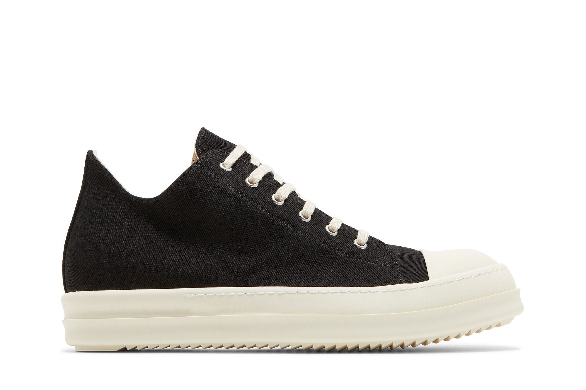 Rick Owens DRKSHDW Strobe Cotton Denim Low 'Black Milk'