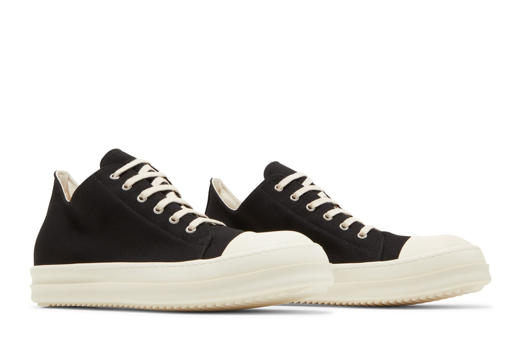 Rick Owens DRKSHDW Strobe Cotton Denim Low 'Black Milk'
