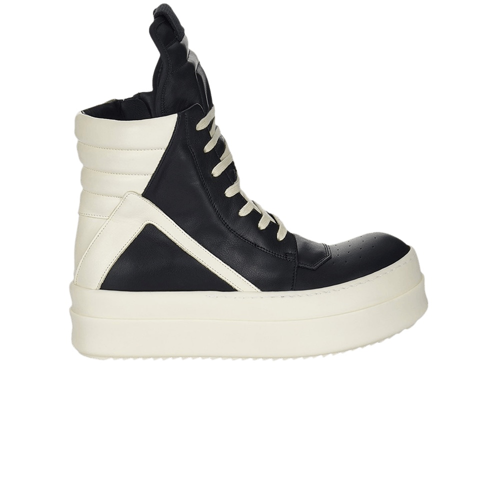 Rick Owens Hollywood Mega Bumper Geobasket High 'Black Milk'