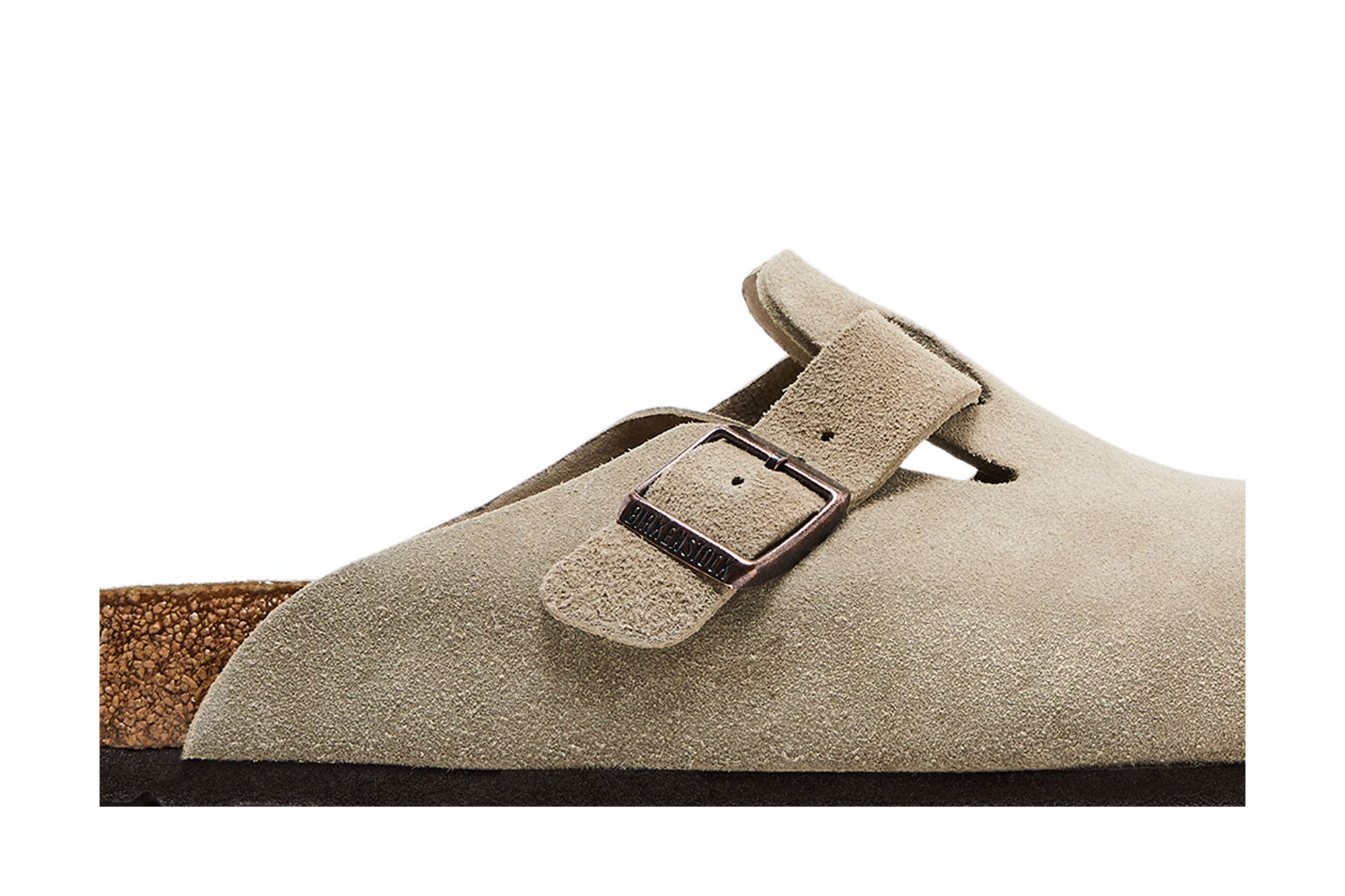 Birkenstock Boston Suede Leather 'Taupe'