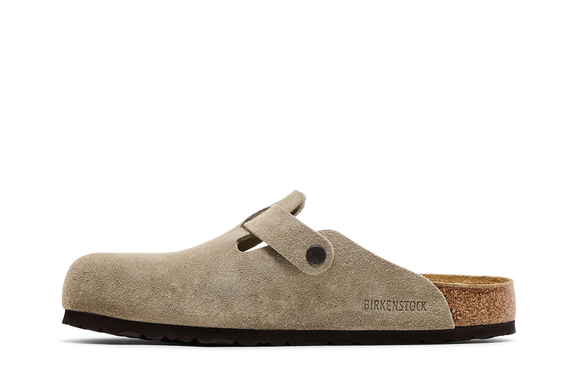 Birkenstock Boston Suede Leather 'Taupe'