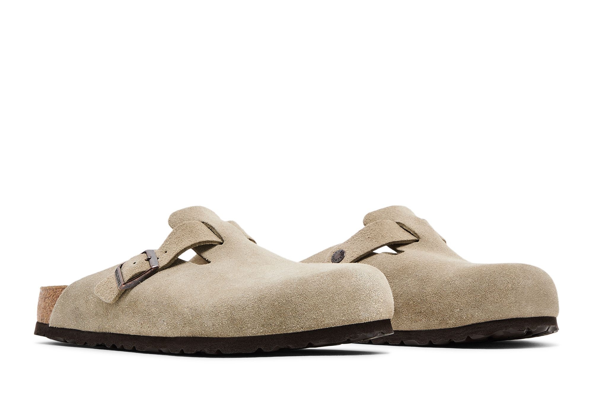 Birkenstock Boston Suede Leather 'Taupe'