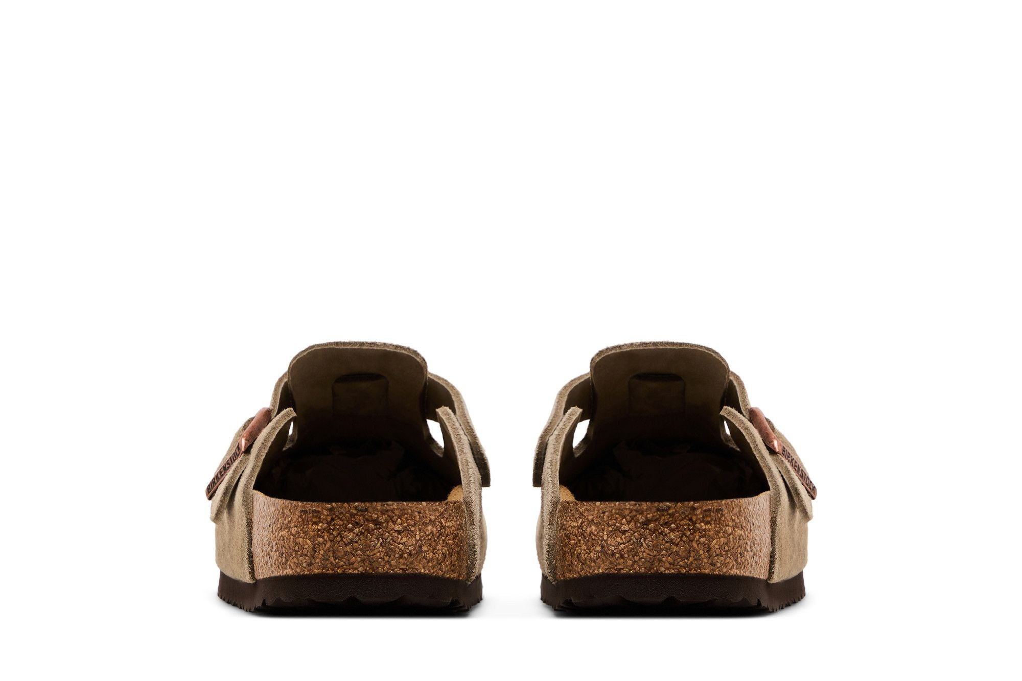 Birkenstock Boston Soft Footbed Suede Narrow Fit 'Taupe'