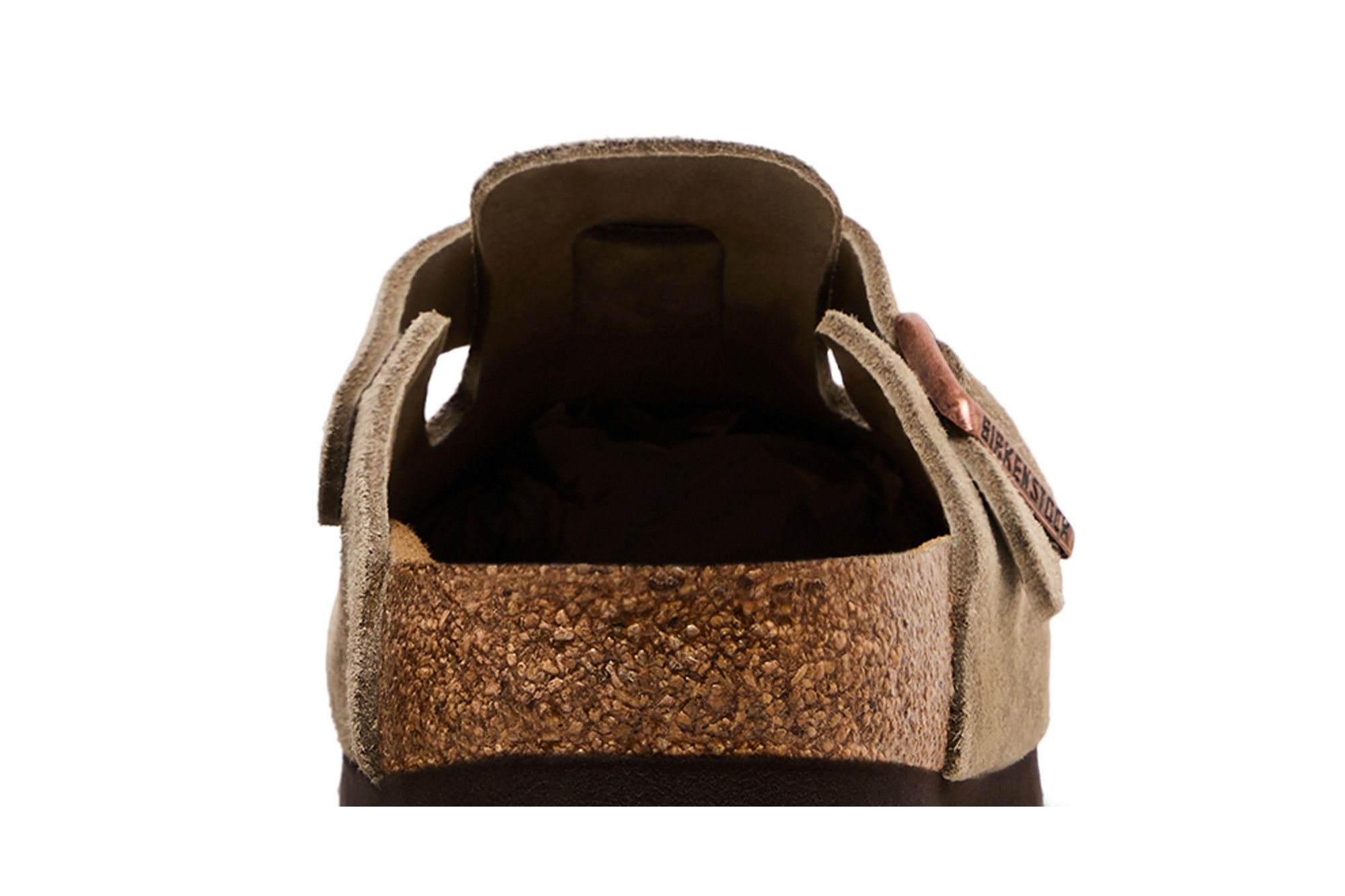 Birkenstock Boston Soft Footbed Suede Narrow Fit 'Taupe'