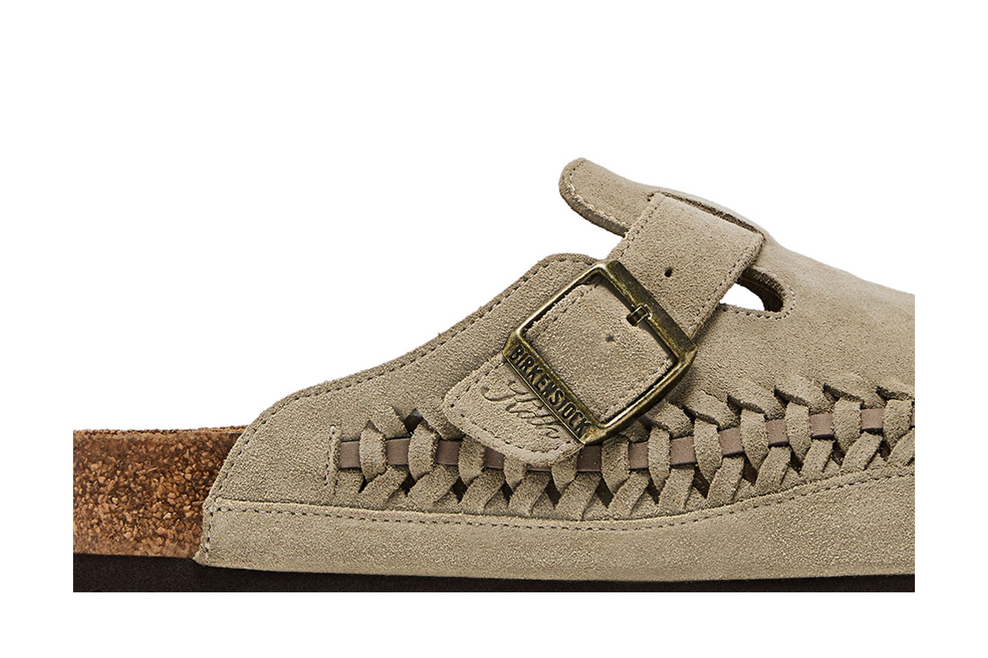Kith x Birkenstock Boston Braided 'Taupe'