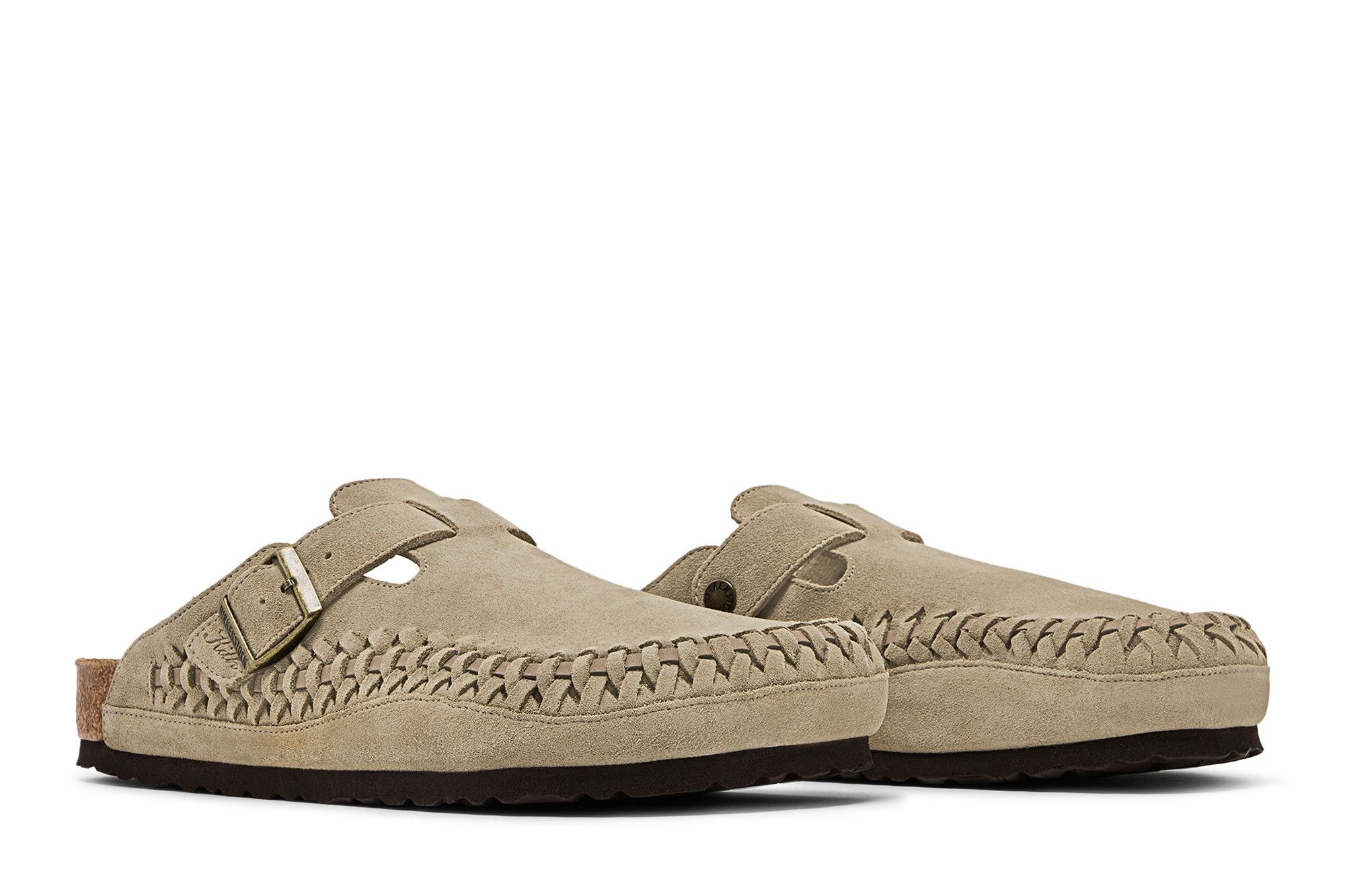 Kith x Birkenstock Boston Braided 'Taupe'