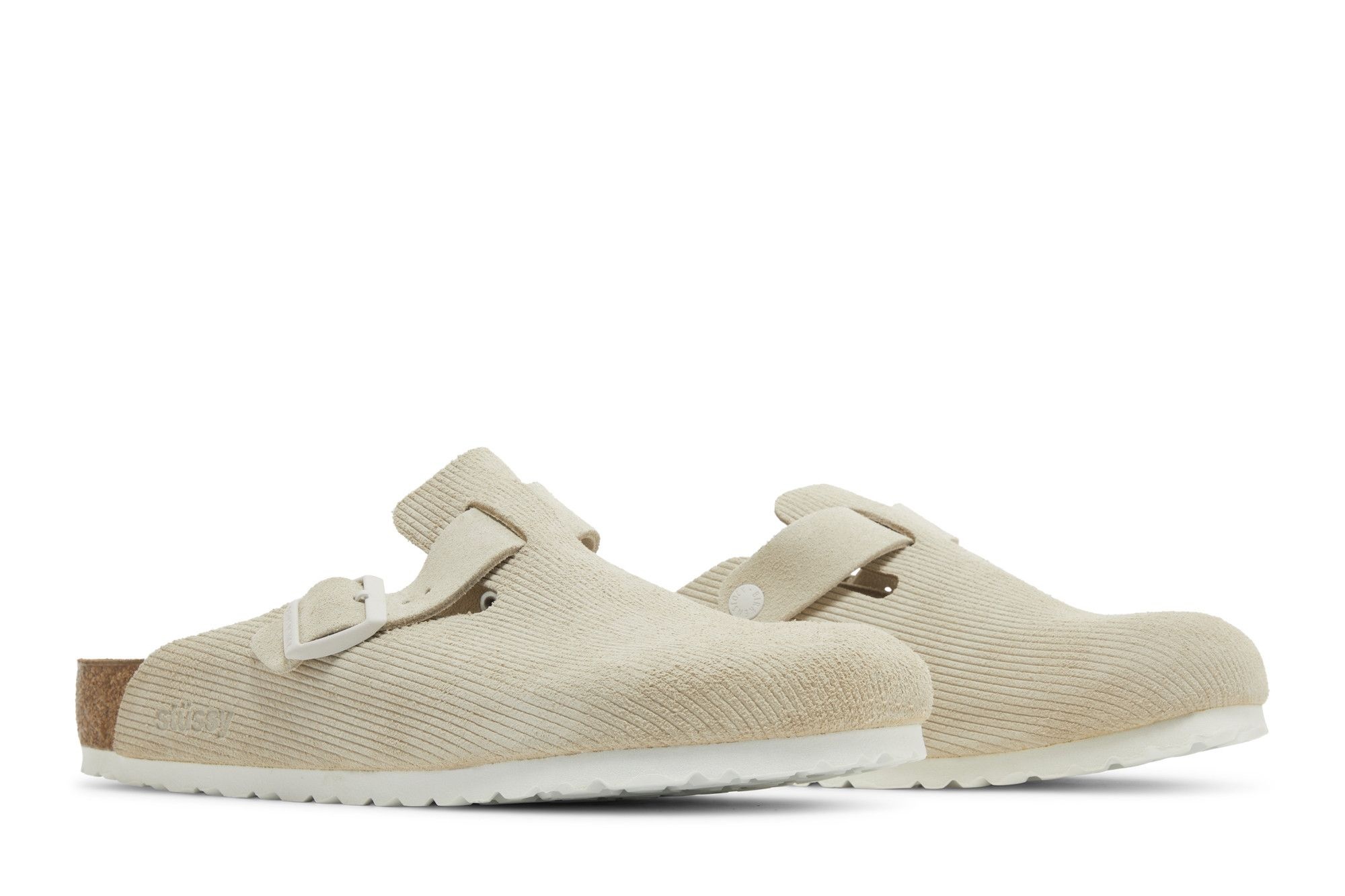 Stussy x Birkenstock Boston 'Bone'