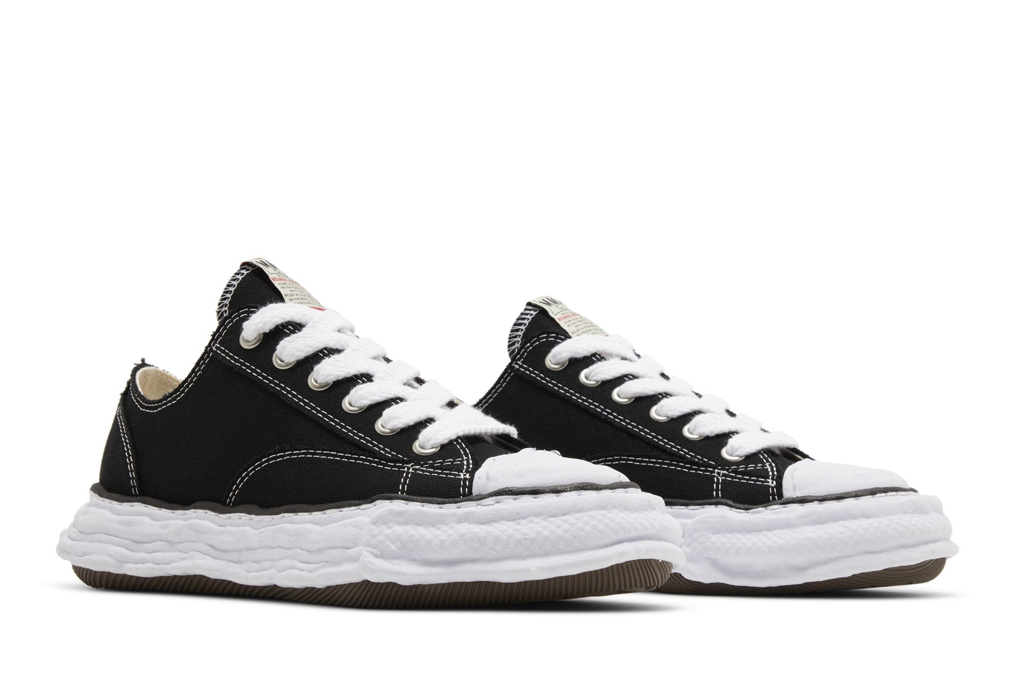Maison Mihara Yasuhiro Peterson 23 OG Sole Canvas Low 'Black White'