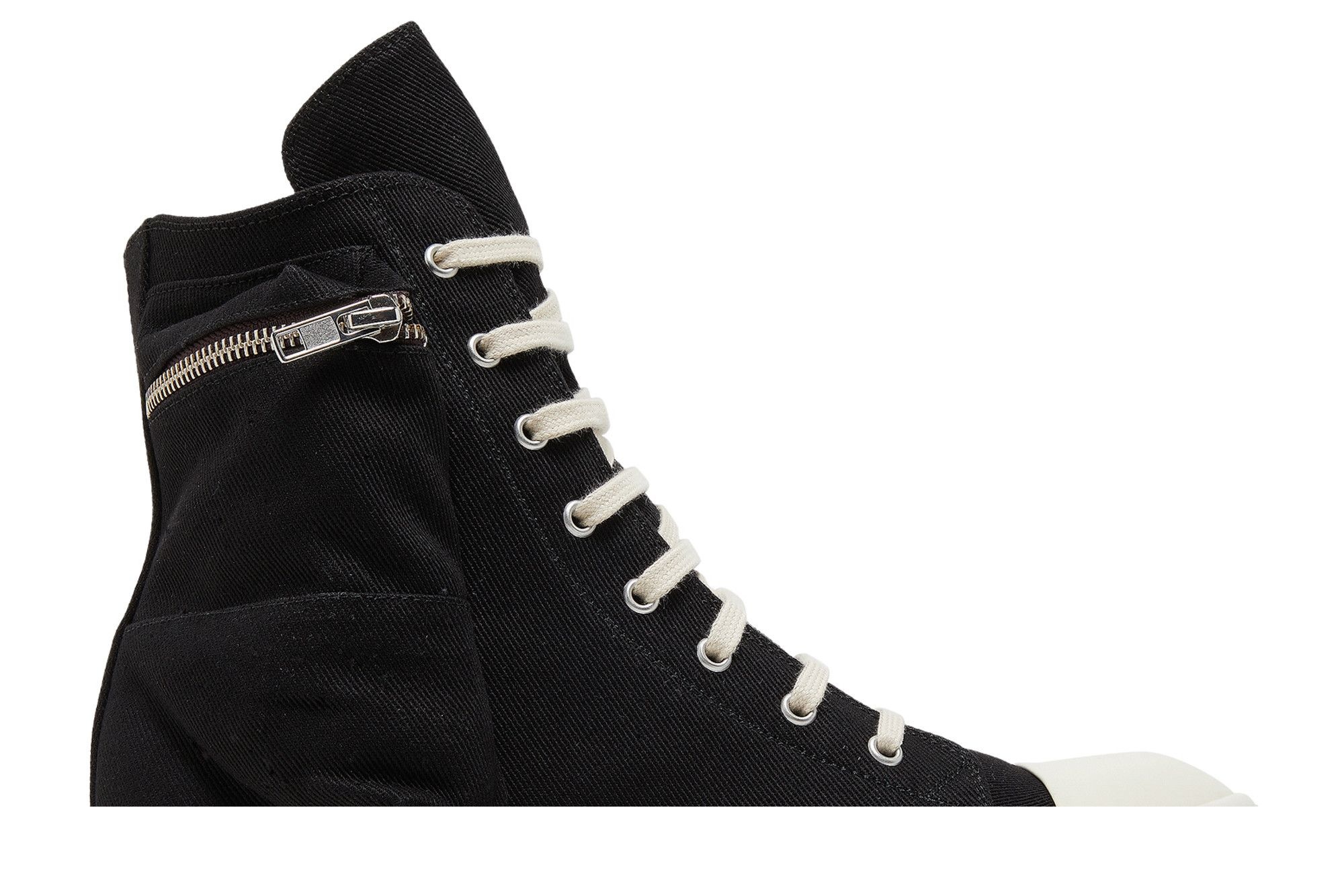 Rick Owens DRKSHDW Strobe Cotton Denim Cargo High 'Black Milk'
