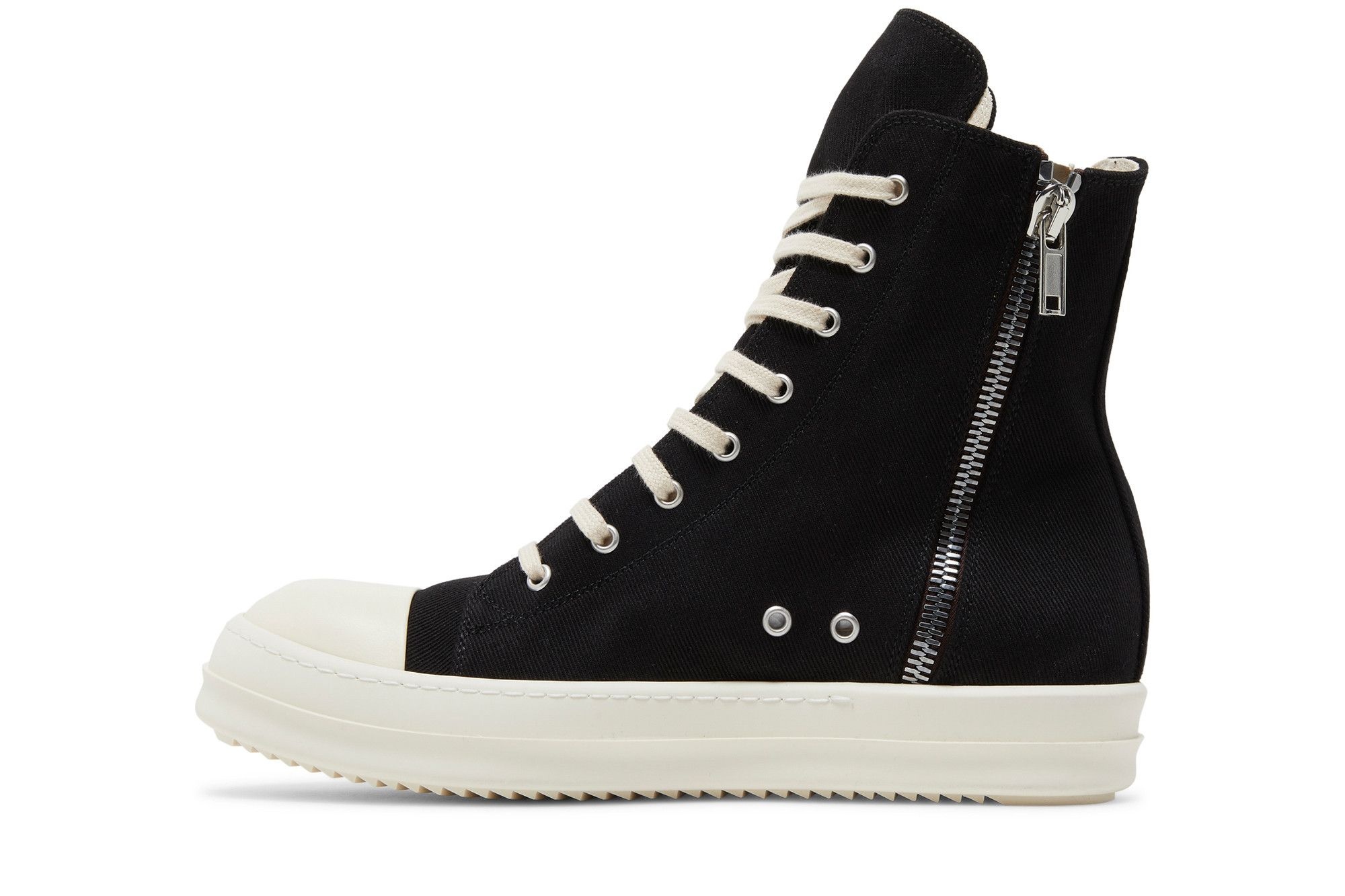 Rick Owens DRKSHDW Strobe Cotton Denim Cargo High 'Black Milk'