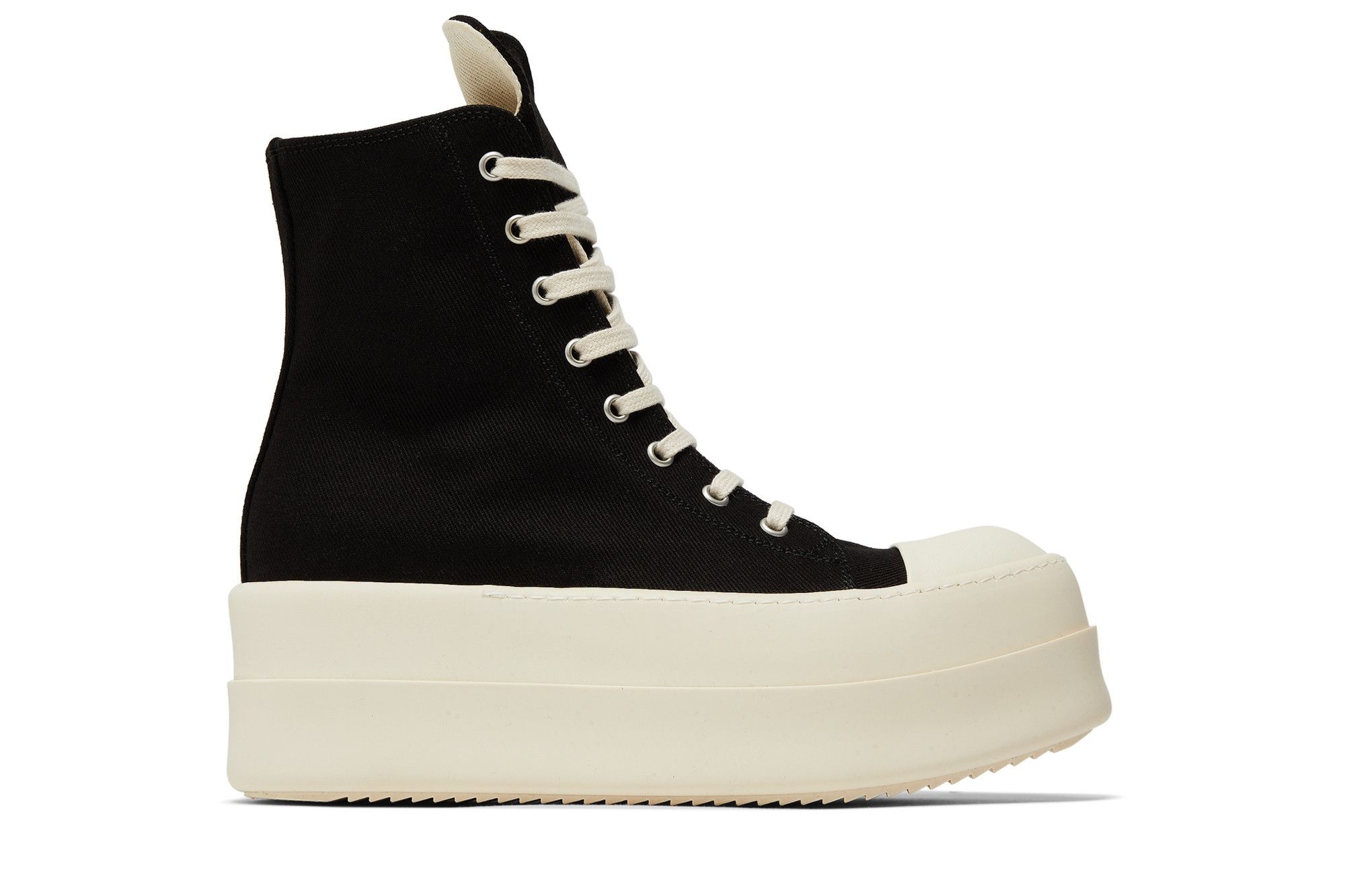 Rick Owens Wmns DRKSHDW Luxor Double Bumper High 'Black Milk'